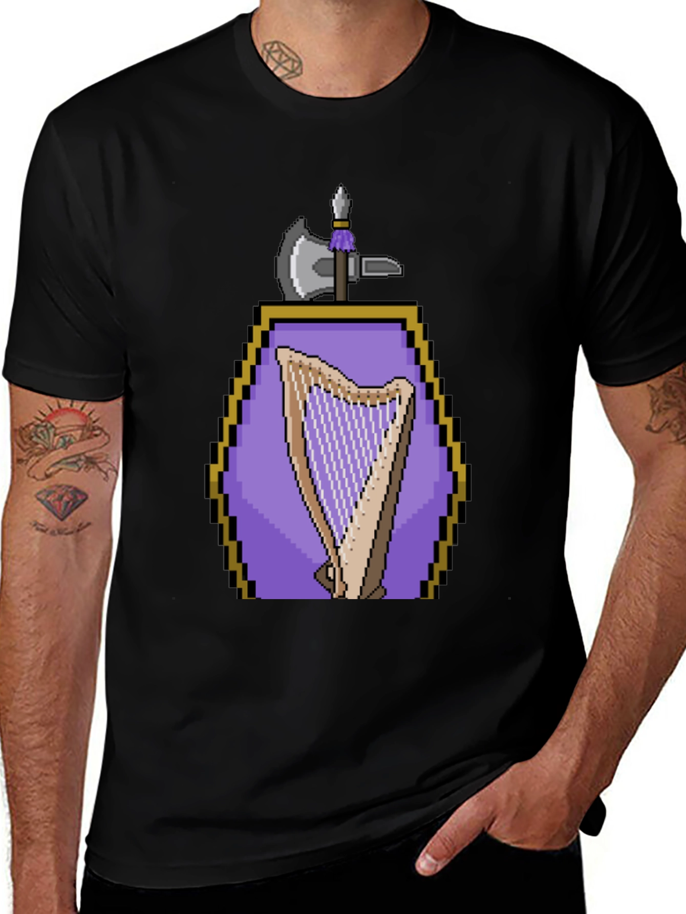 Pixel Art Bard Class T-Shirt