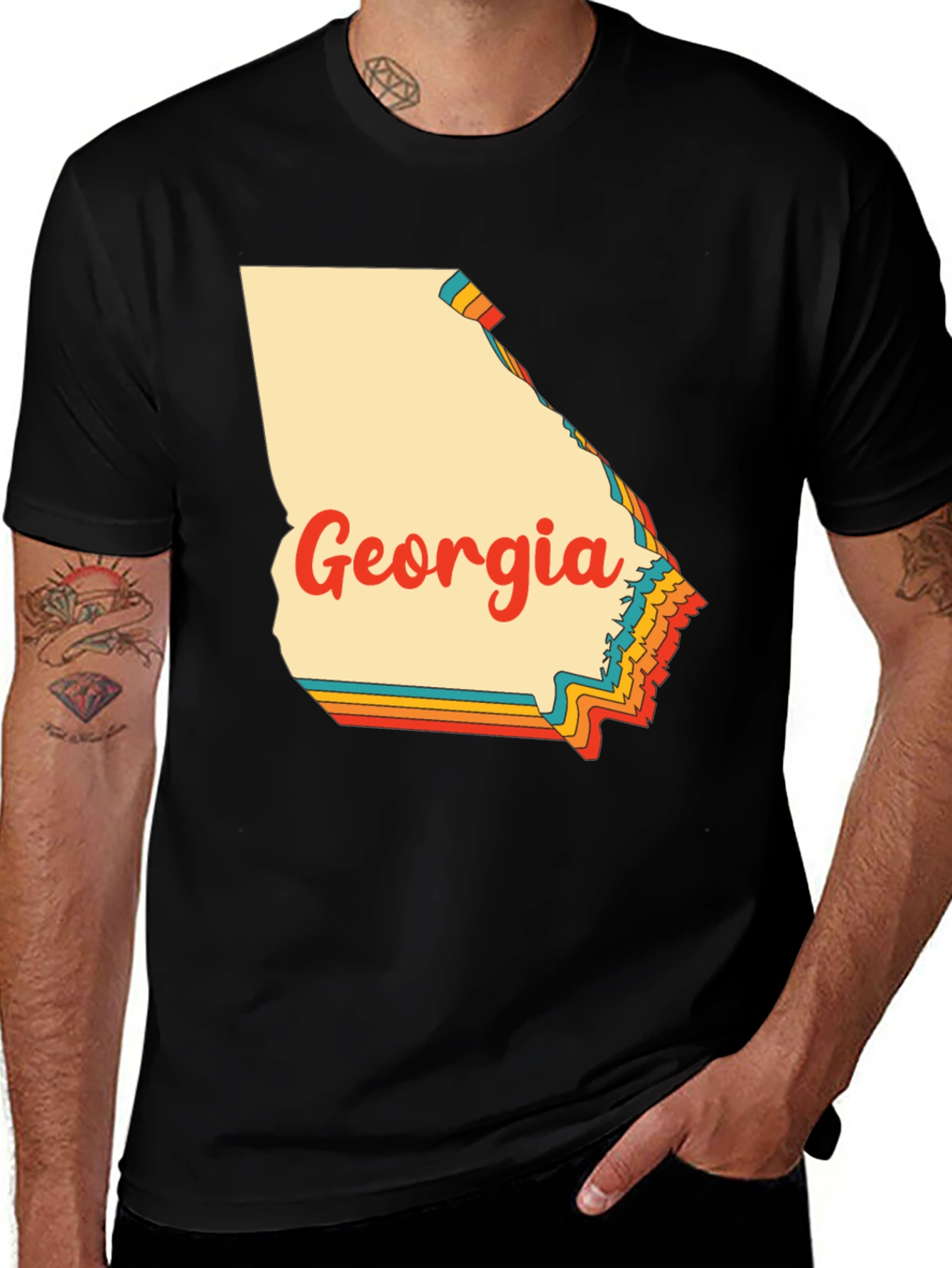 Variant 22 of Retro Georgia State T-Shirt - Vintage Style Graphic Tee