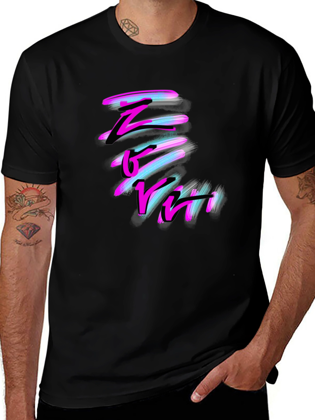 Variant 30 of Retro Wave Graphic T-Shirt - 80s Style Design