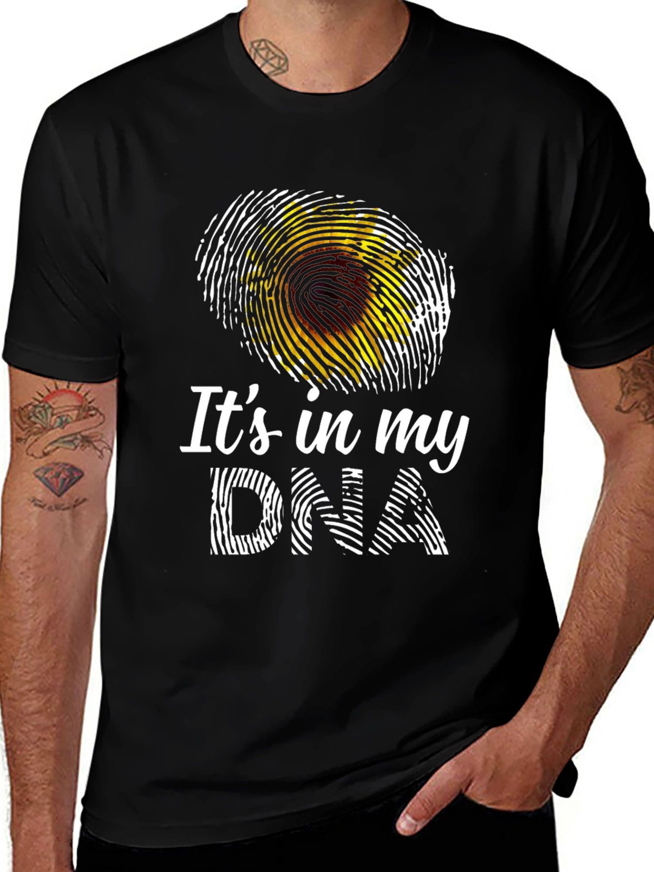 Variant 11 of Sunflower DNA Graphic Tee - Unique Design!
