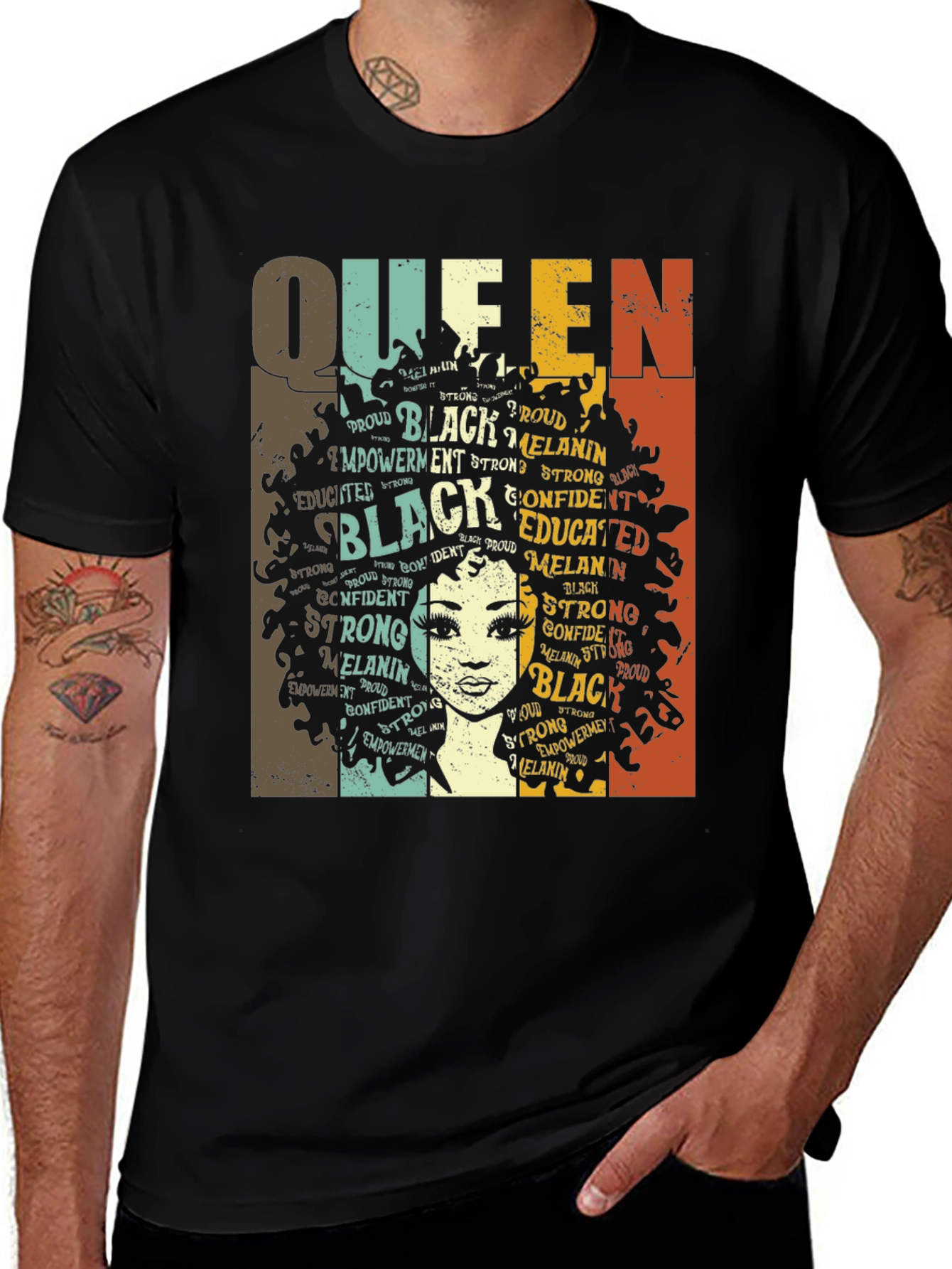 Empowered Black Queen Graphic T-Shirt