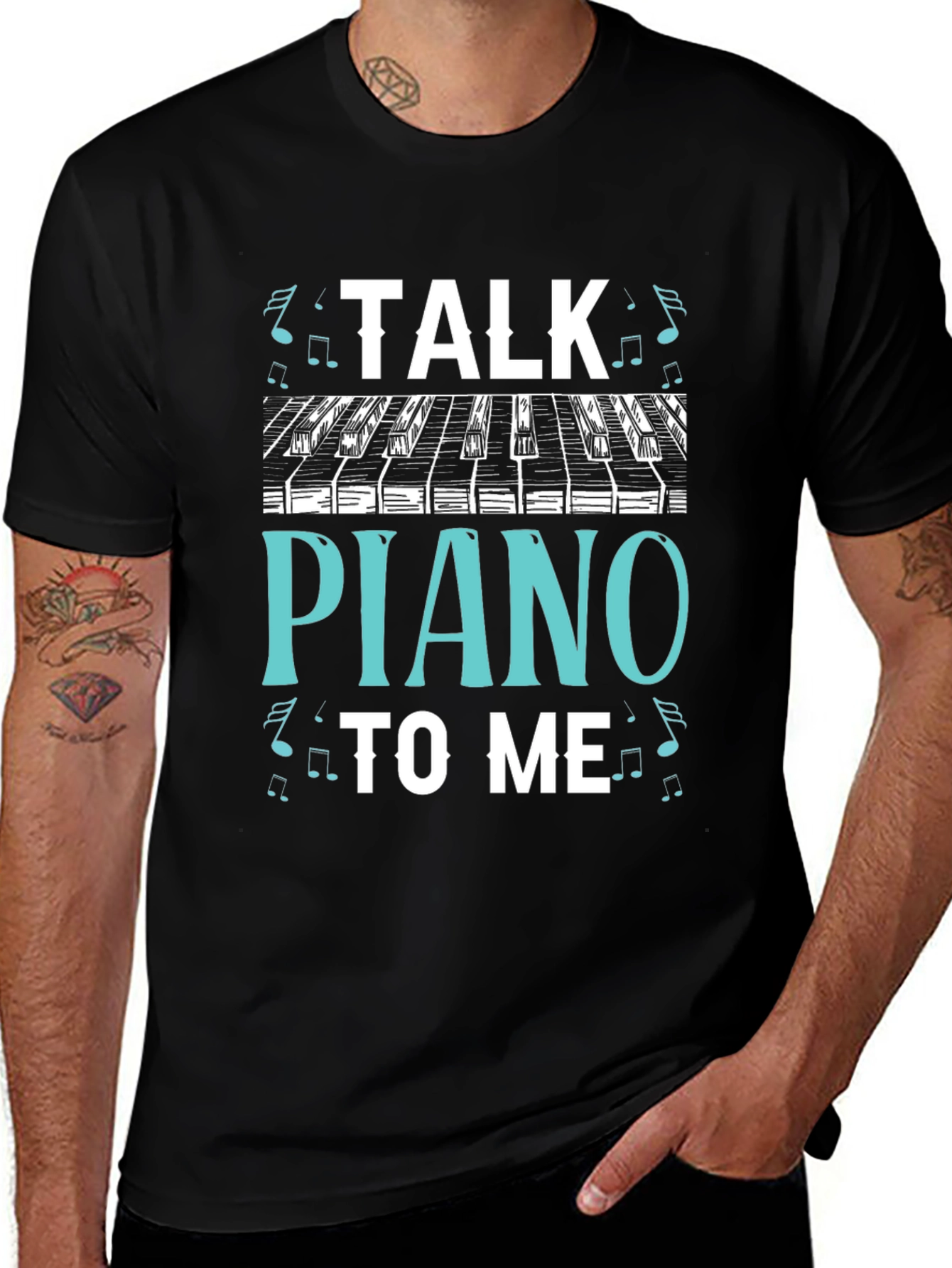 Variant 28 of Talk Piano to Me Graphic Tee - Musician's Gift