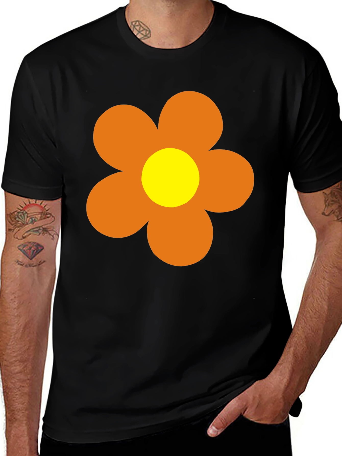 Retro Flower Power T-Shirt - 60s 70s Style