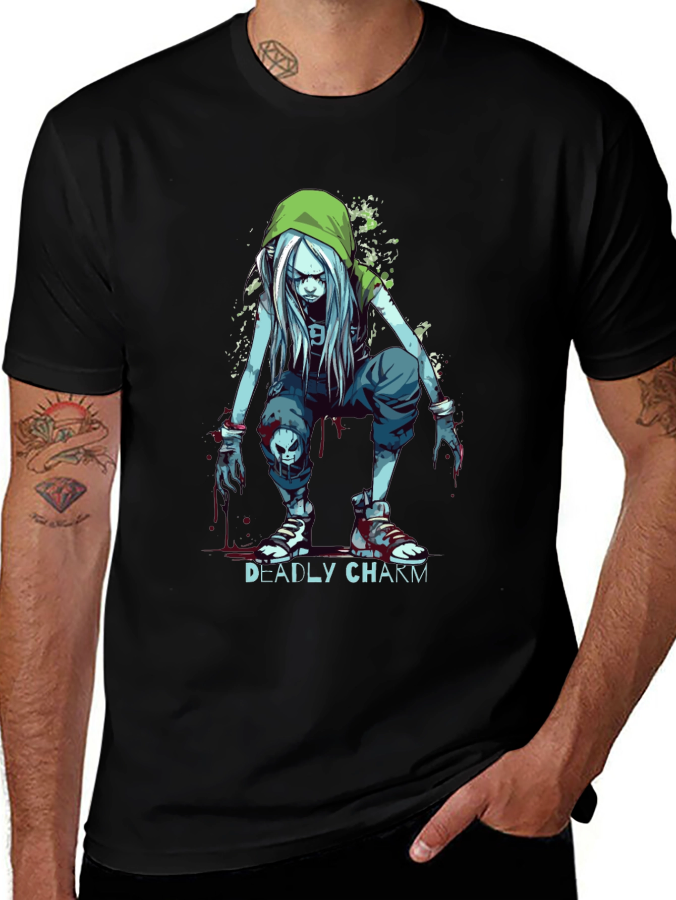 Variant 30 of Deadly Charm Graphic T-Shirt - Urban Style Tee