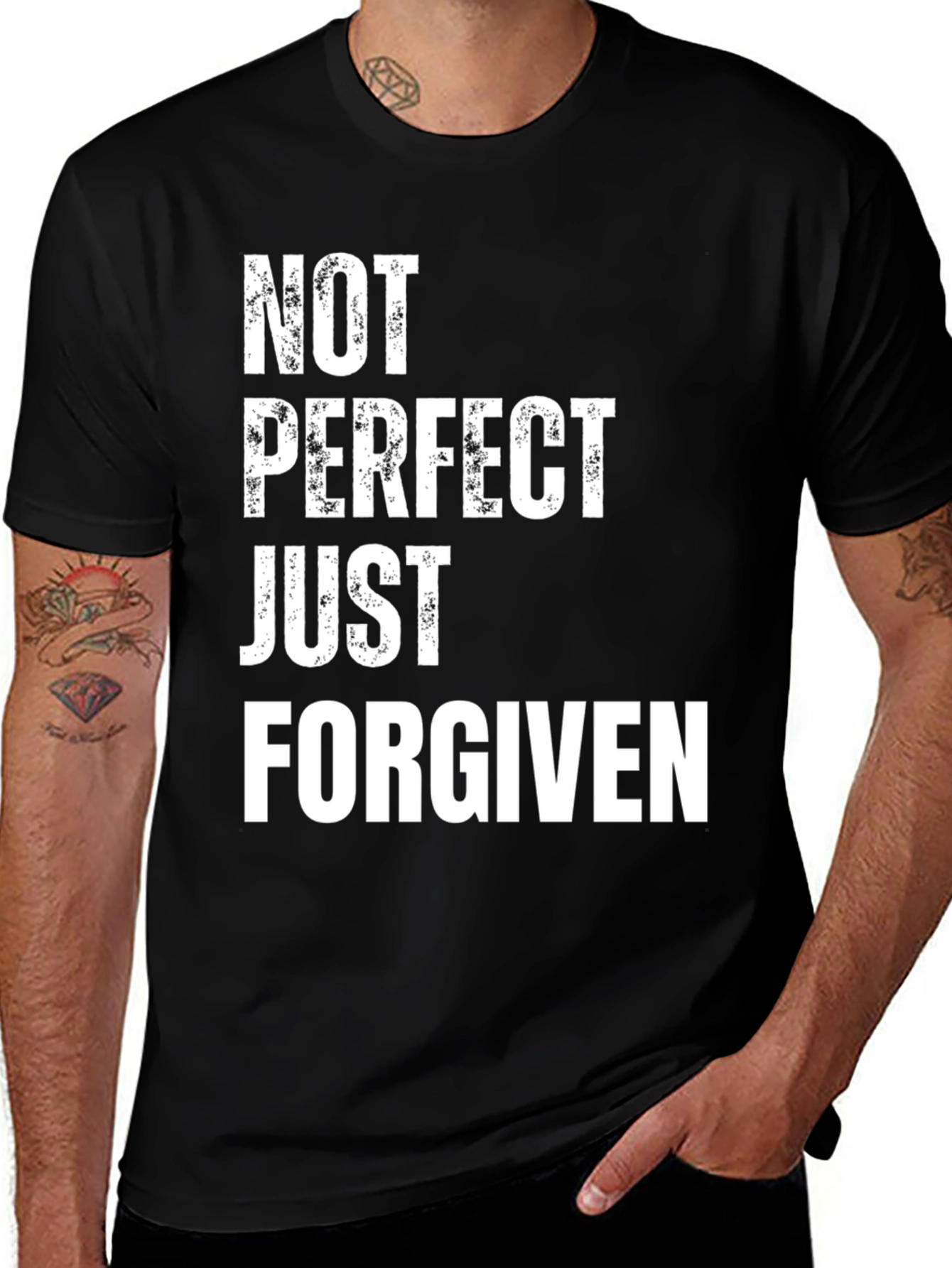 Variant 16 of Not Perfect Just Forgiven T-Shirt - Religious Apparel