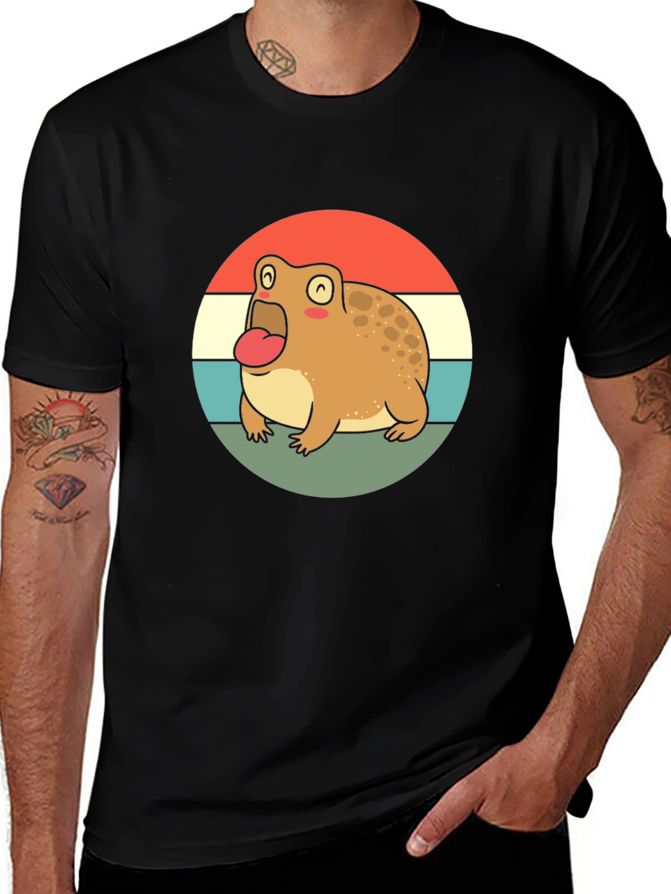 Variant 2 of Retro Frog T-Shirt - Cute Cartoon Design