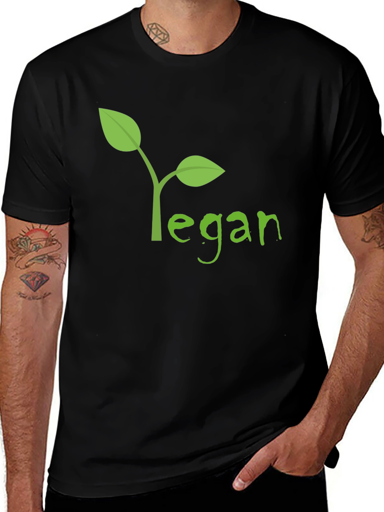 Variant 4 of Vegan T-Shirt: Plant-Based Style