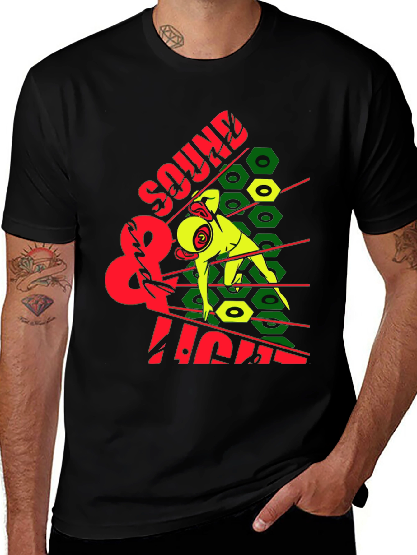 Variant 30 of Sound and Light Graphic T-Shirt