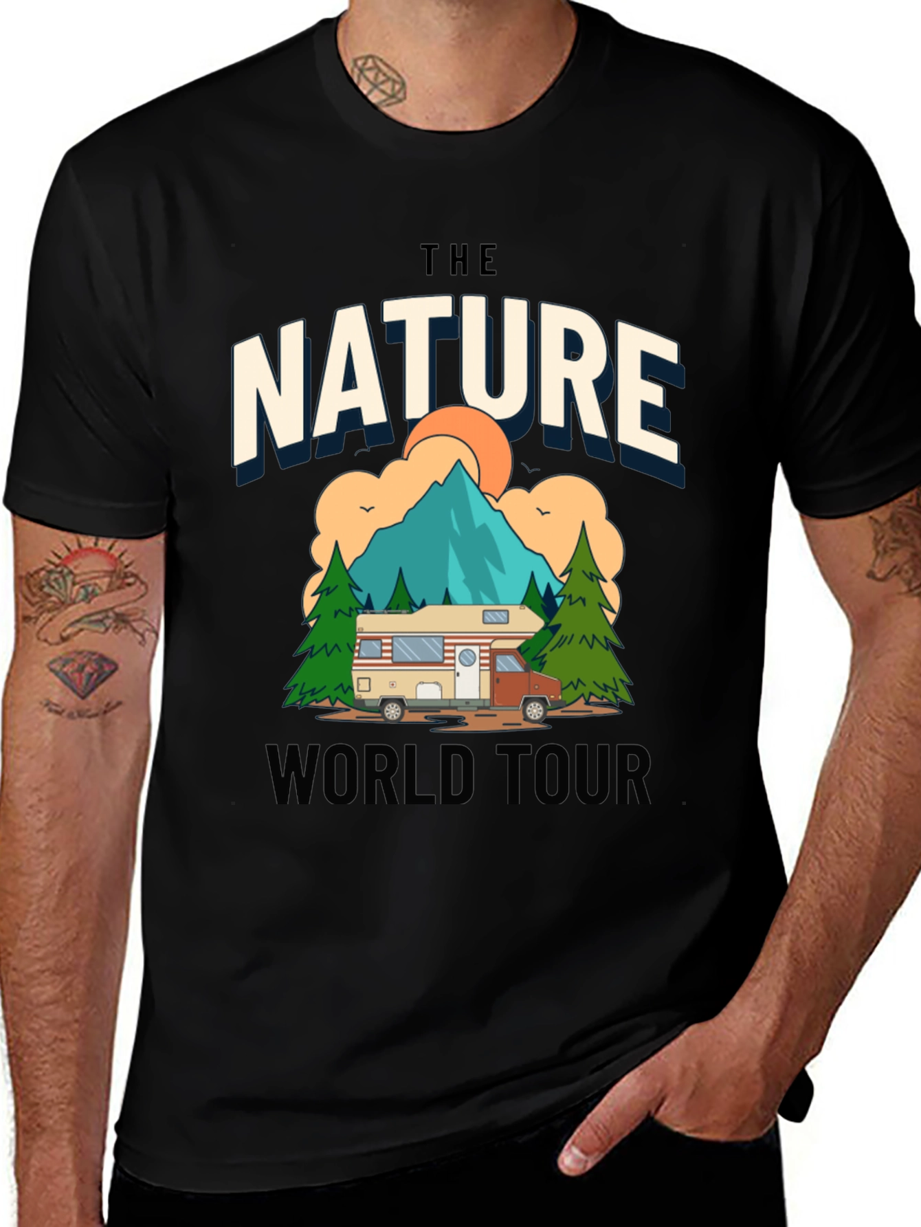 Variant 29 of Nature World Tour Graphic Tee - Adventure Awaits!