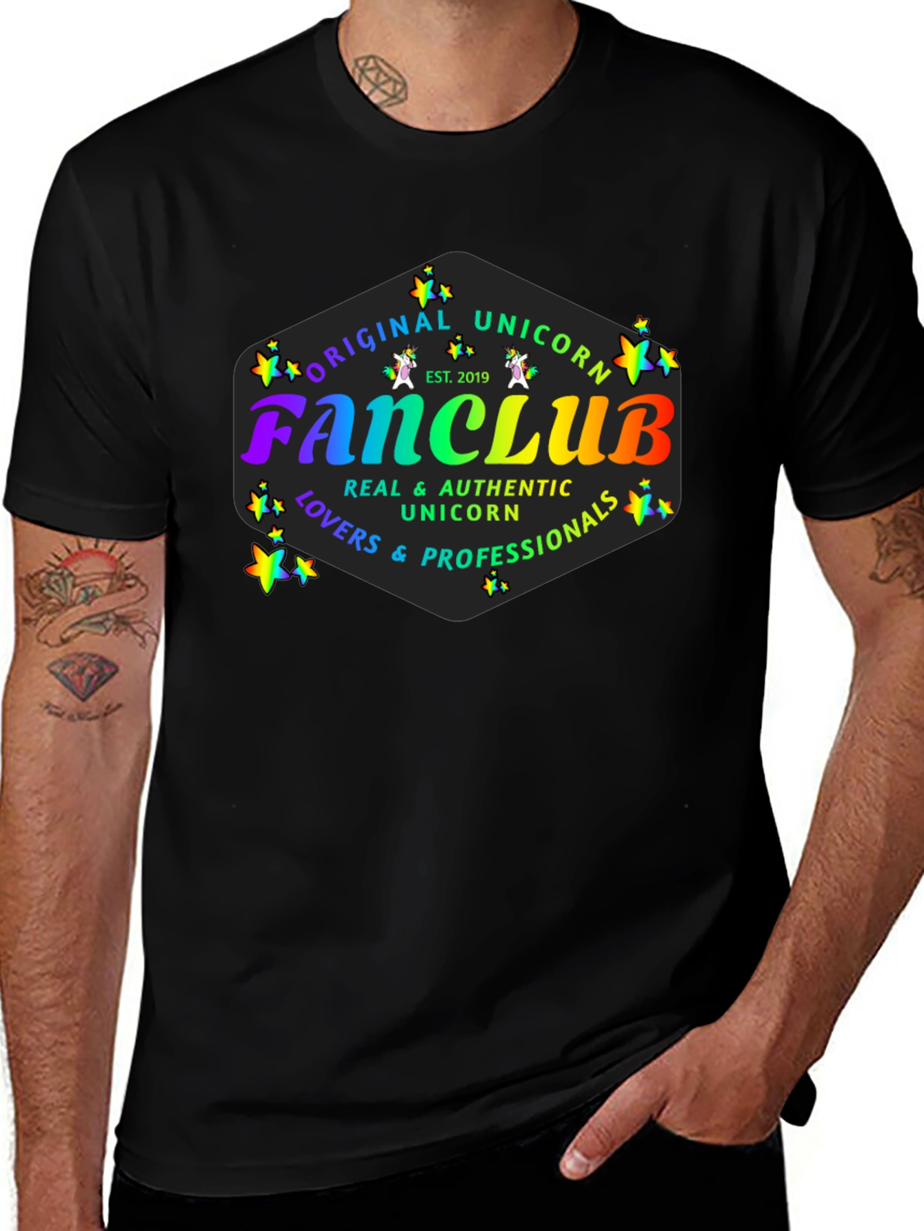 Original Unicorn Fanclub Black T-Shirt