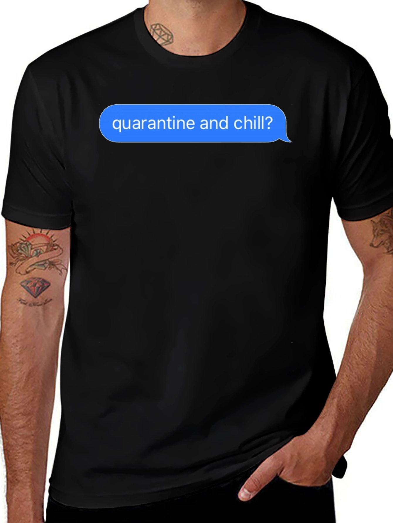 Variant 13 of Quarantine & Chill T-Shirt - Social Distancing Tee