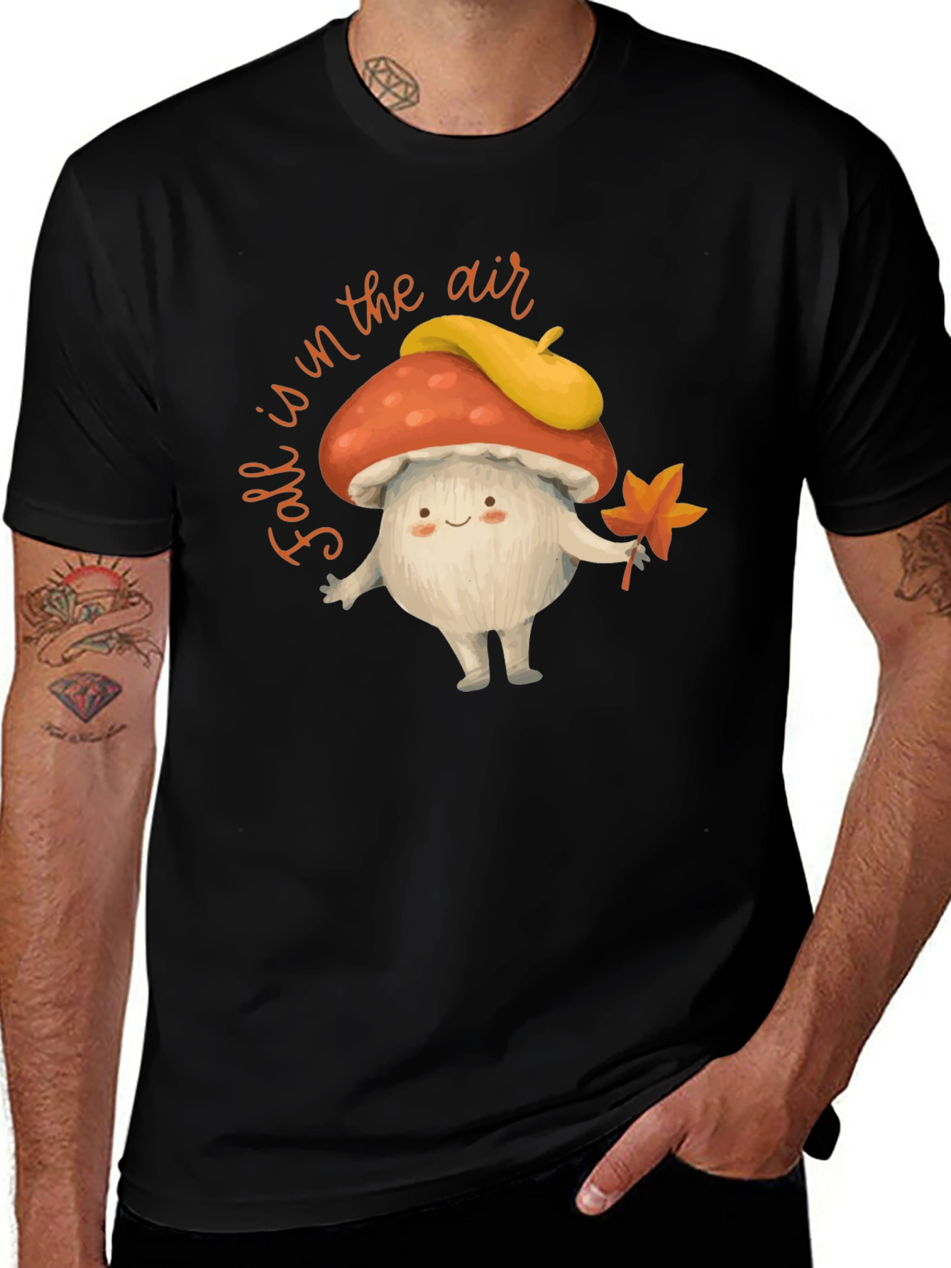 Variant 5 of Fall Mushroom T-Shirt: Autumn Air