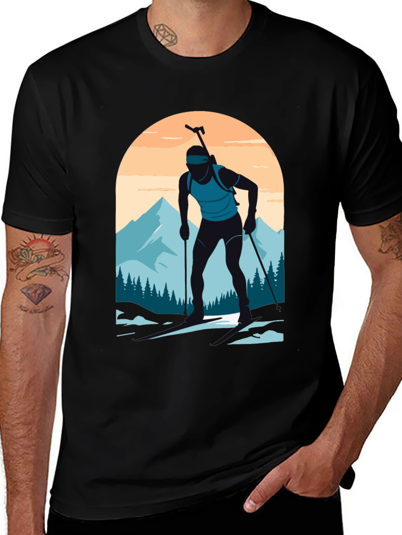 Variant 10 of Biathlon Silhouette T-Shirt