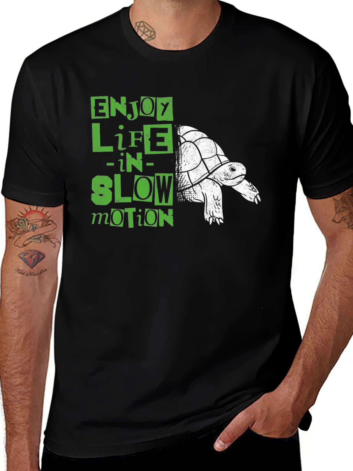 Variant 12 of Enjoy Life in Slow Motion Turtle T-Shirt