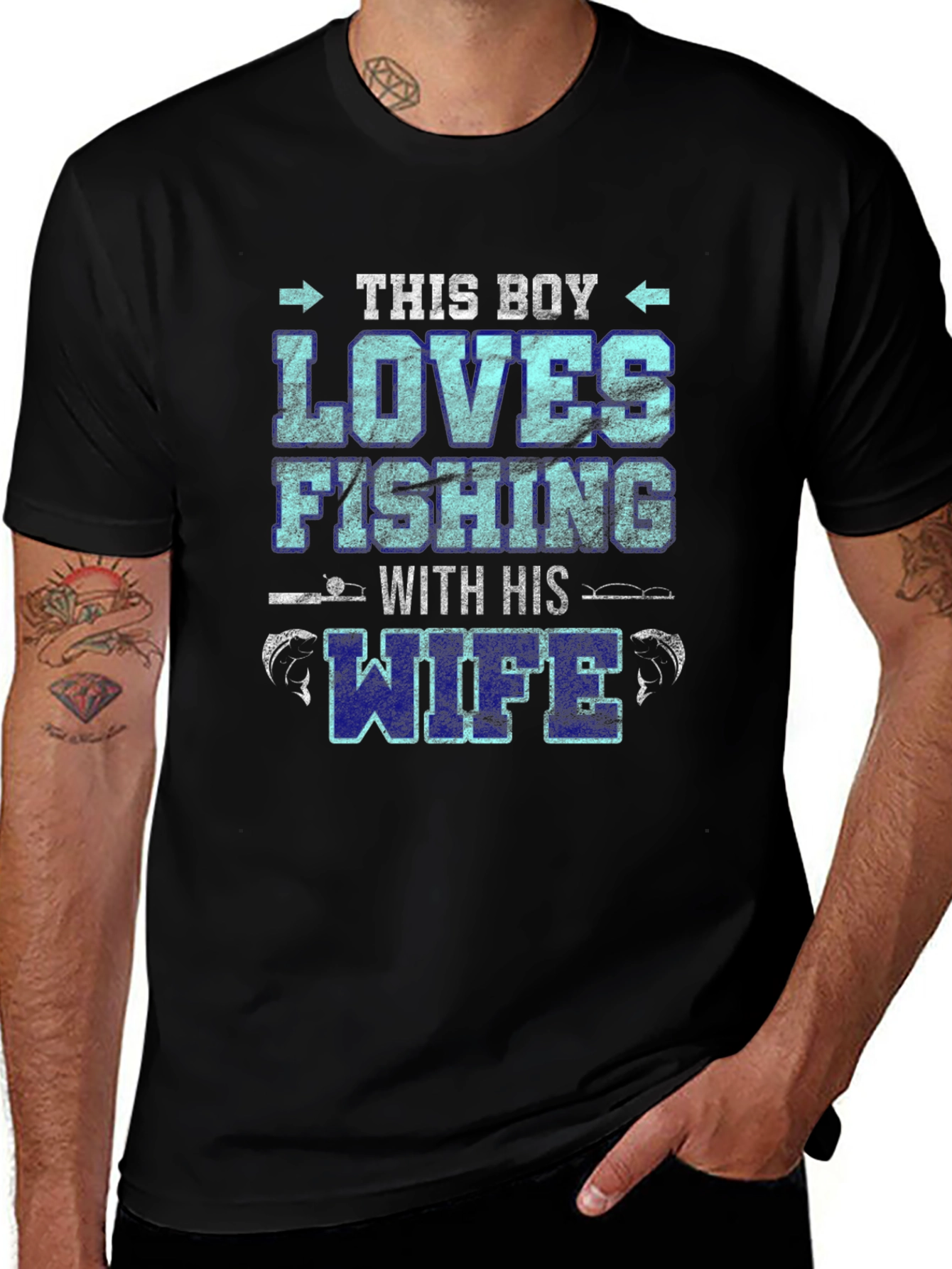 Variant 2 of Fishing Lover T-Shirt for Him