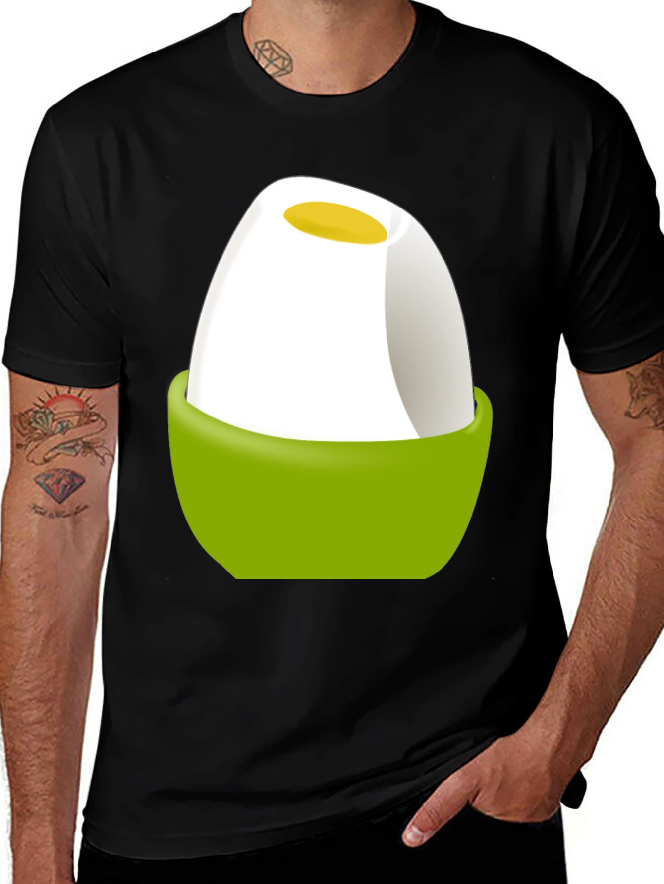 Egg in Cup Graphic T-Shirt