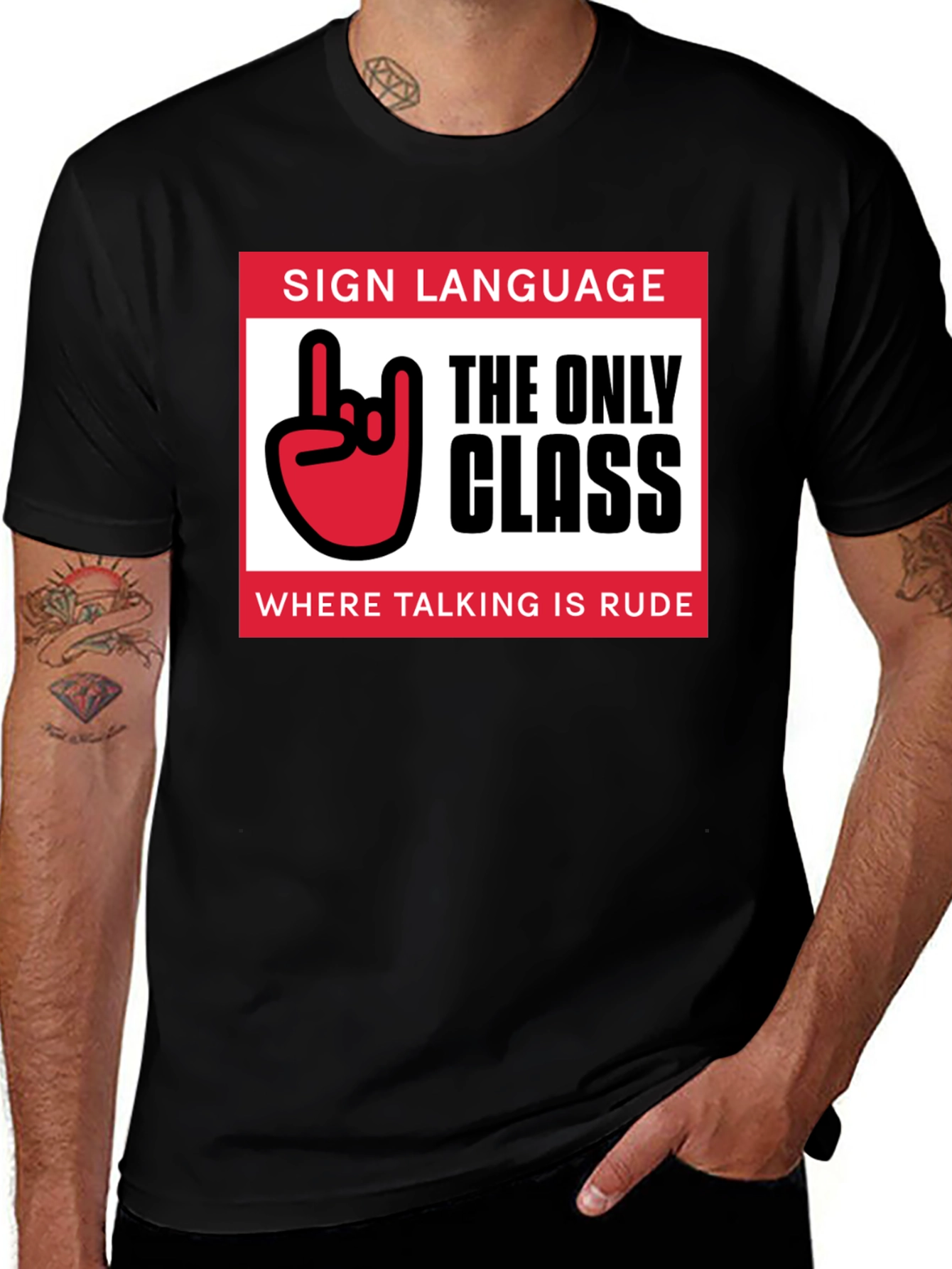 Sign Language Class T-Shirt - Funny ASL Shirt