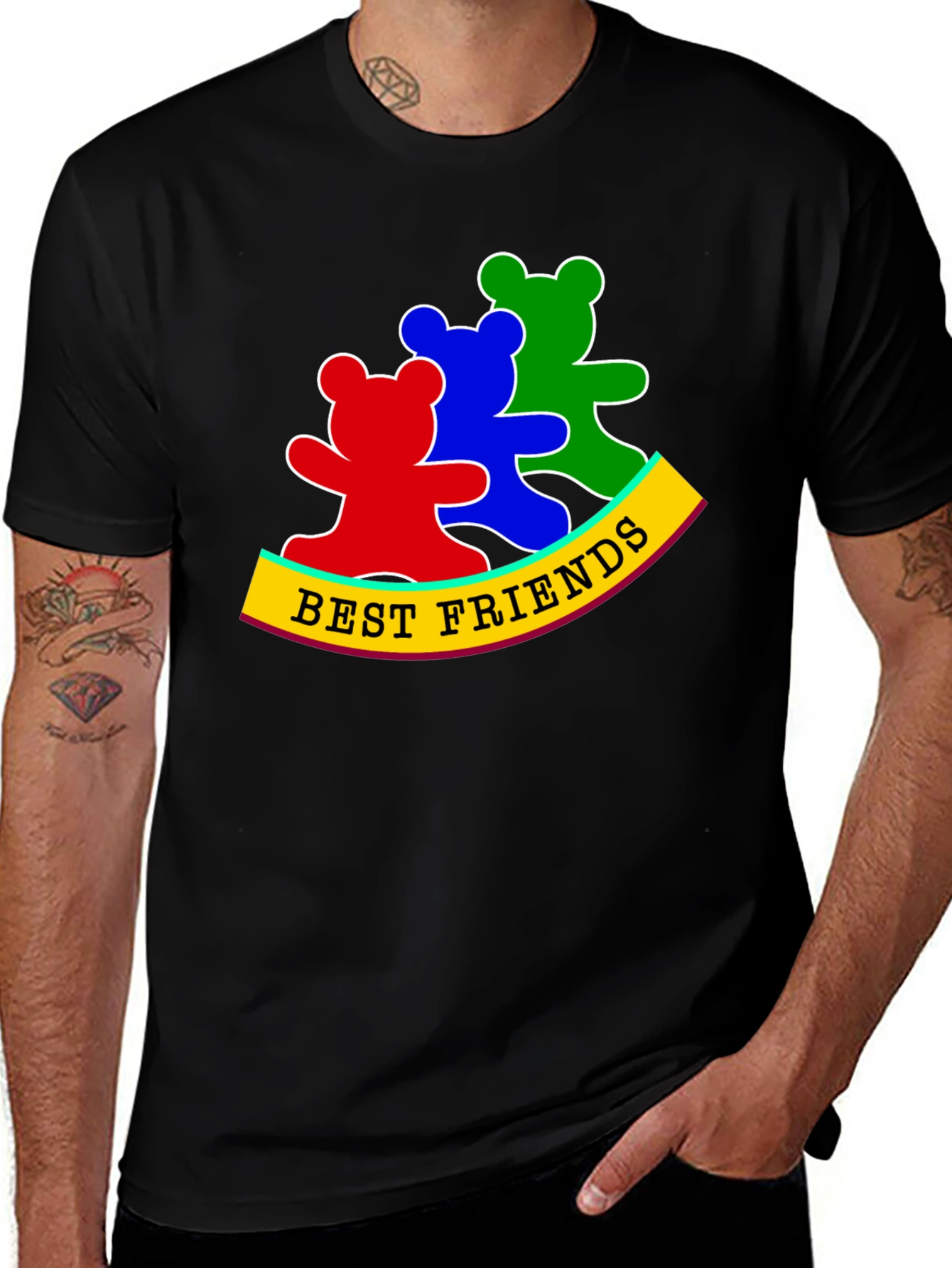 Best Friends Bear T-Shirt - Cute Graphic Tee