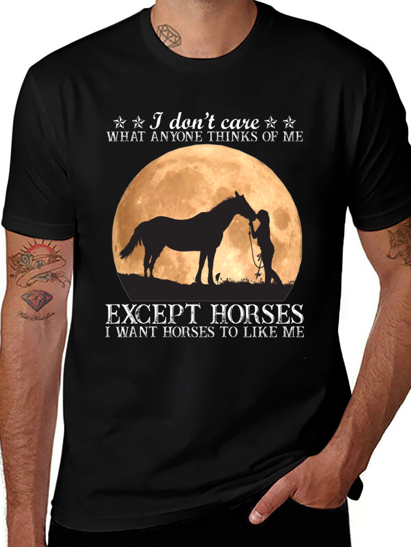 Variant 3 of Horse Lover T-Shirt - I Don't Care Except Horses