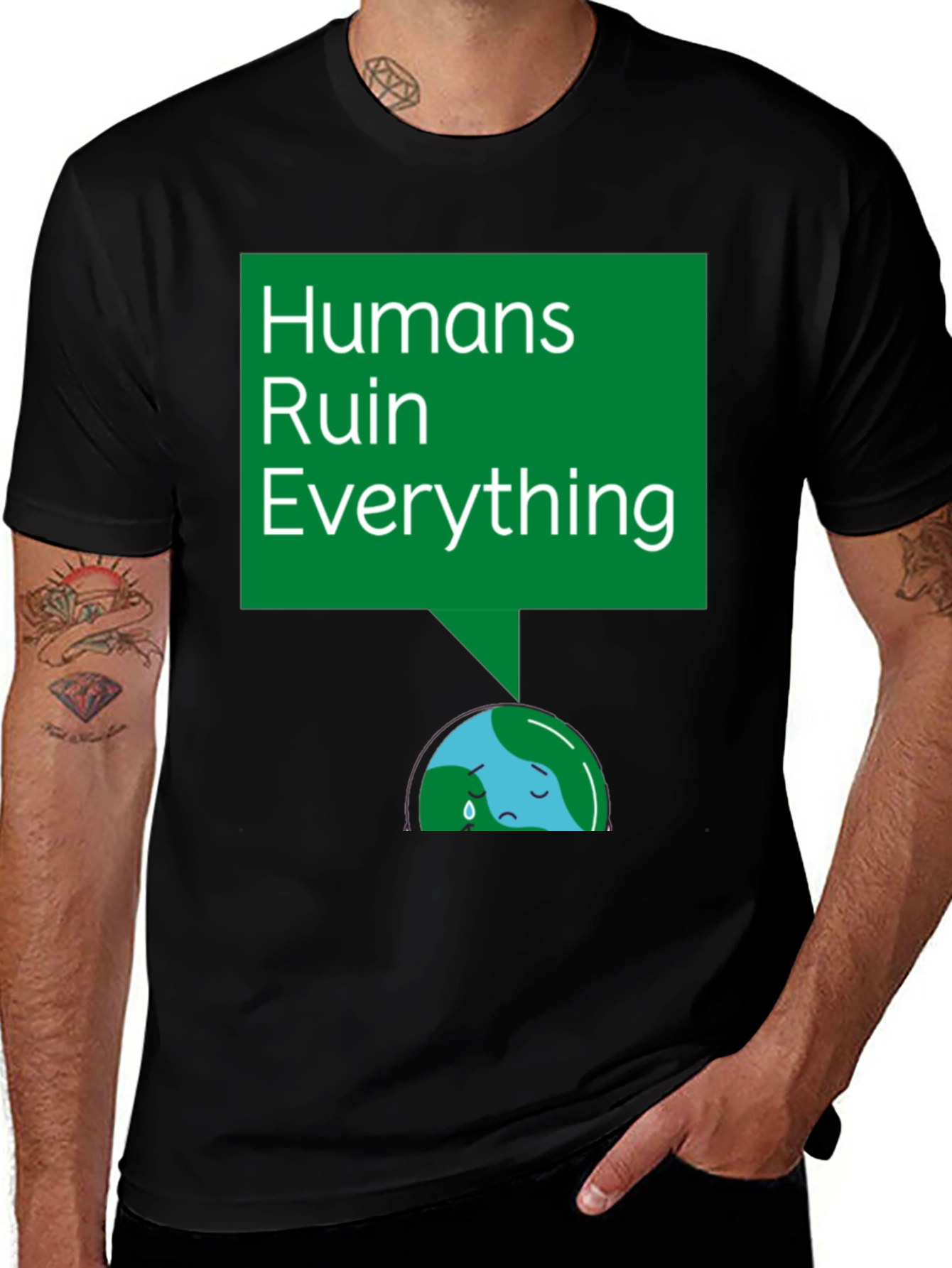 Variant 29 of Humans Ruin Everything T-Shirt - Environmental Tee