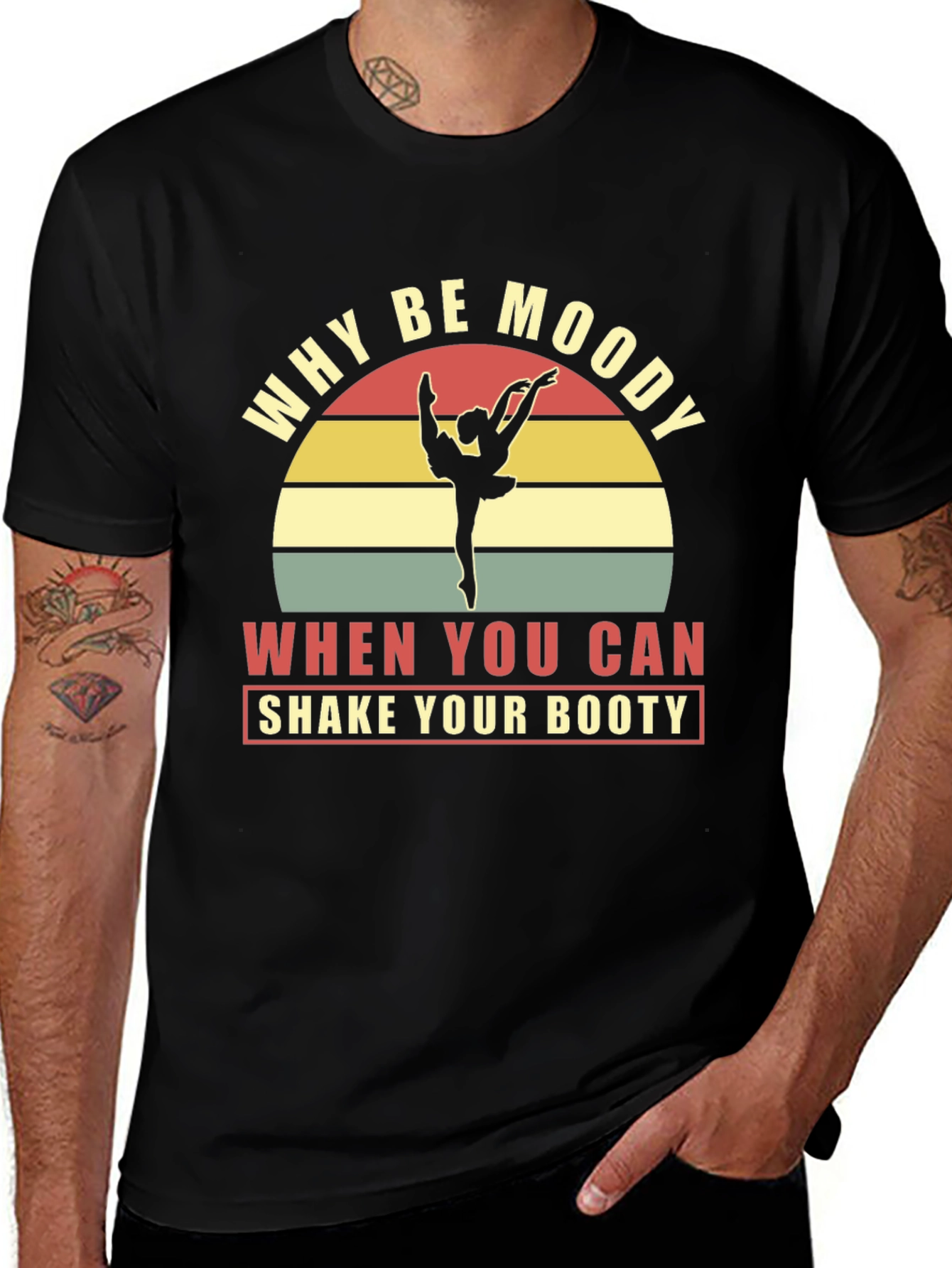Variant 12 of Why Be Moody Dancing T-Shirt