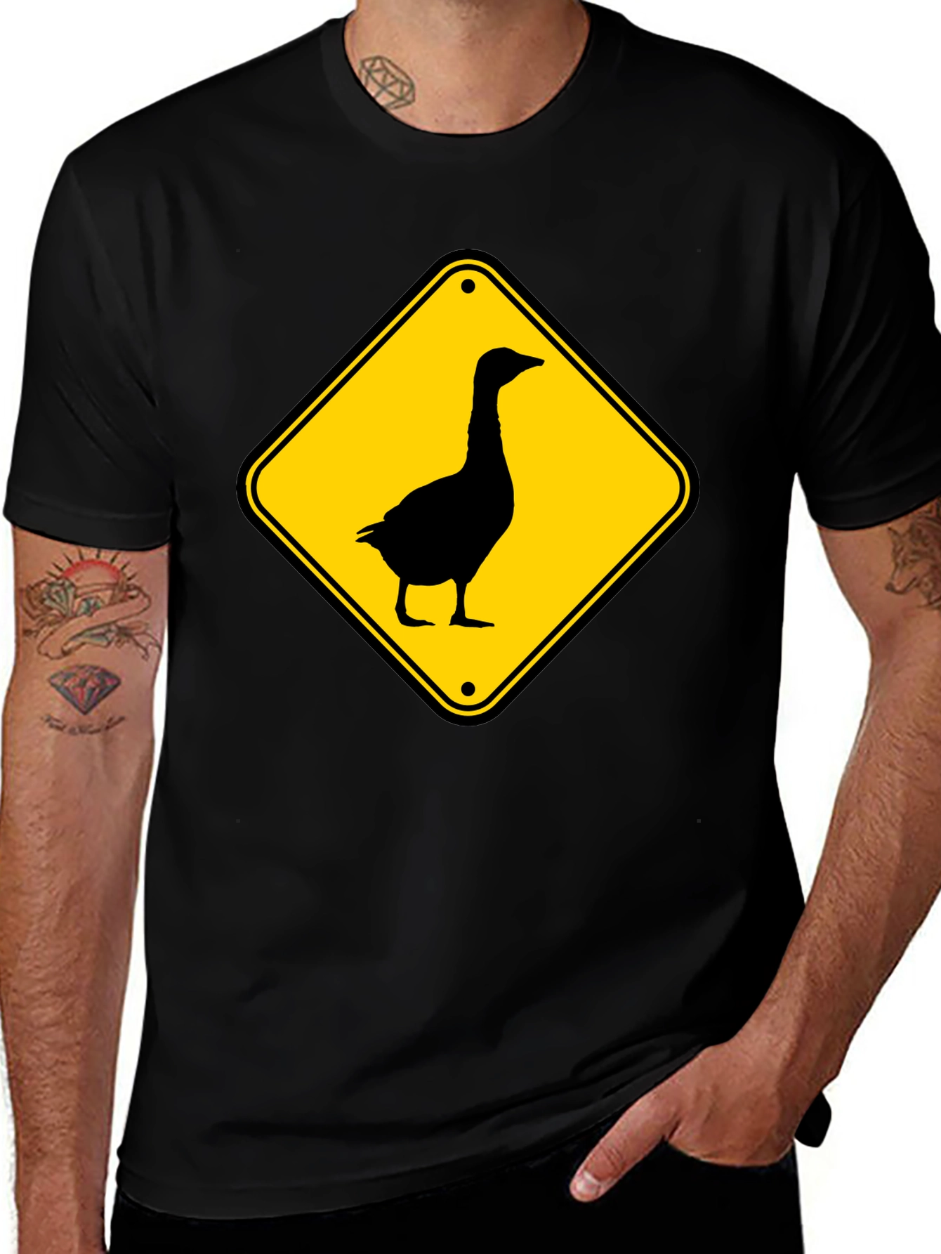 Variant 2 of Goose Crossing Black T-Shirt