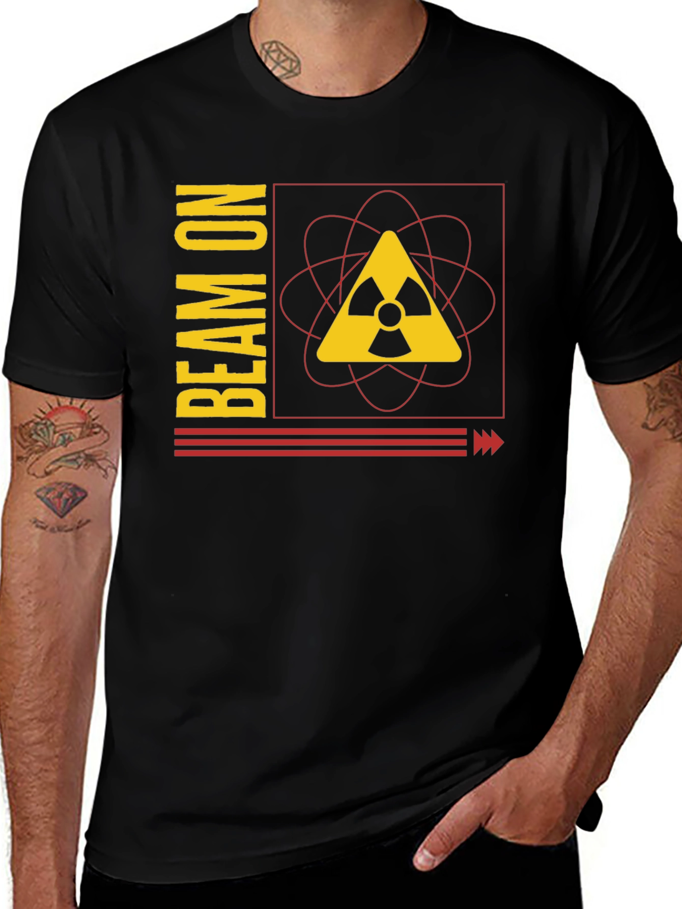 Variant 13 of Beam On Radiation Symbol T-Shirt