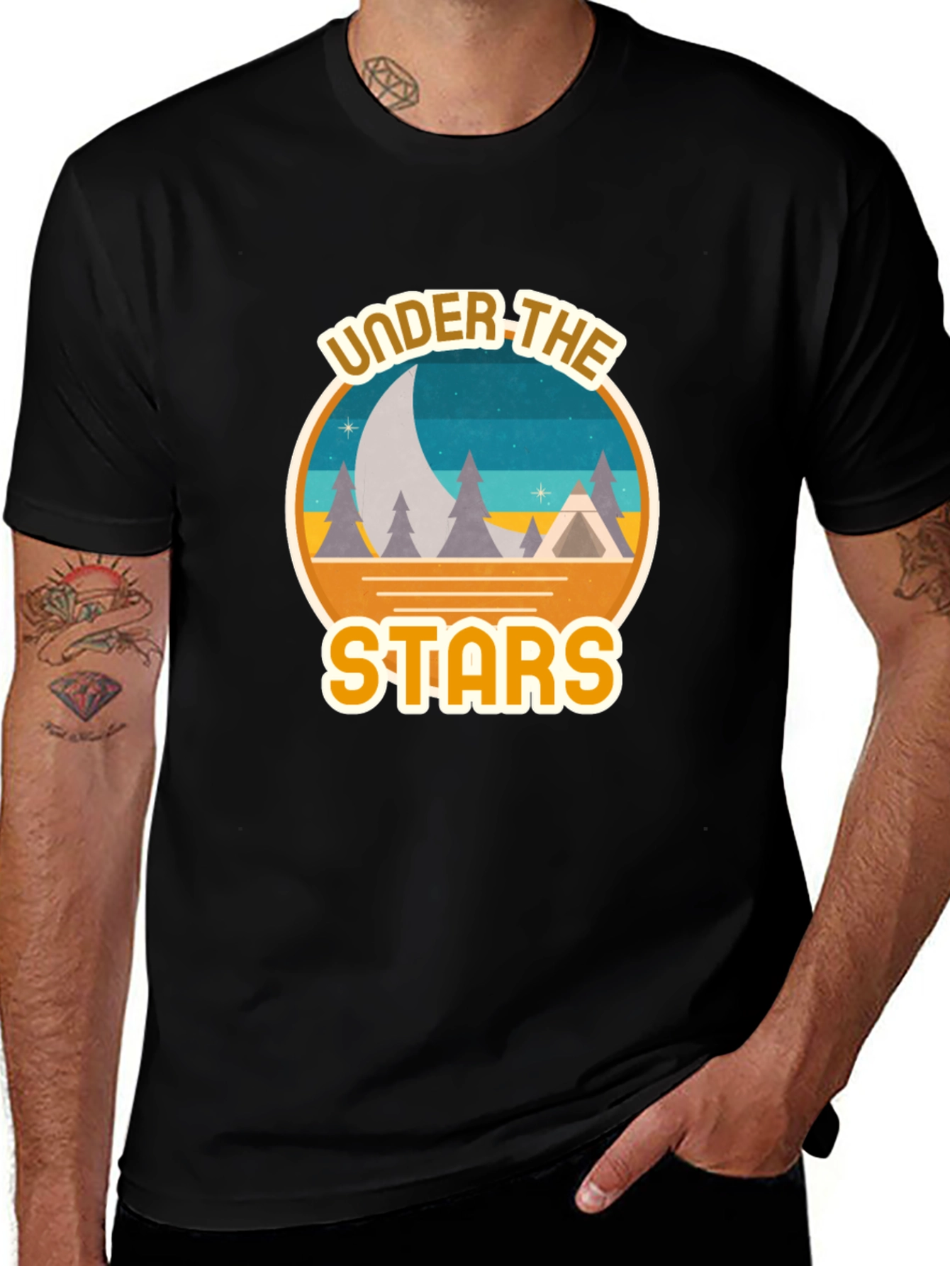 Variant 2 of Under the Stars Camping T-Shirt