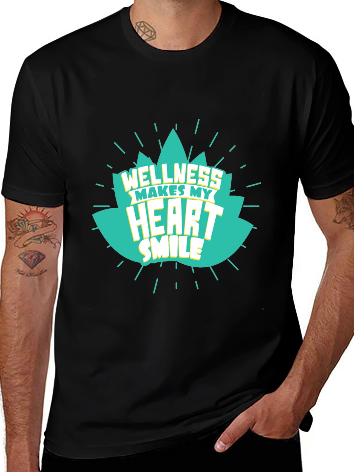 Variant 4 of Wellness Makes My Heart Smile T-Shirt