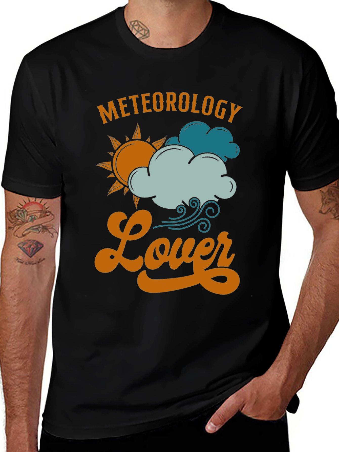 Variant 23 of Meteorology Lover Graphic T-Shirt Weather Fan Tee