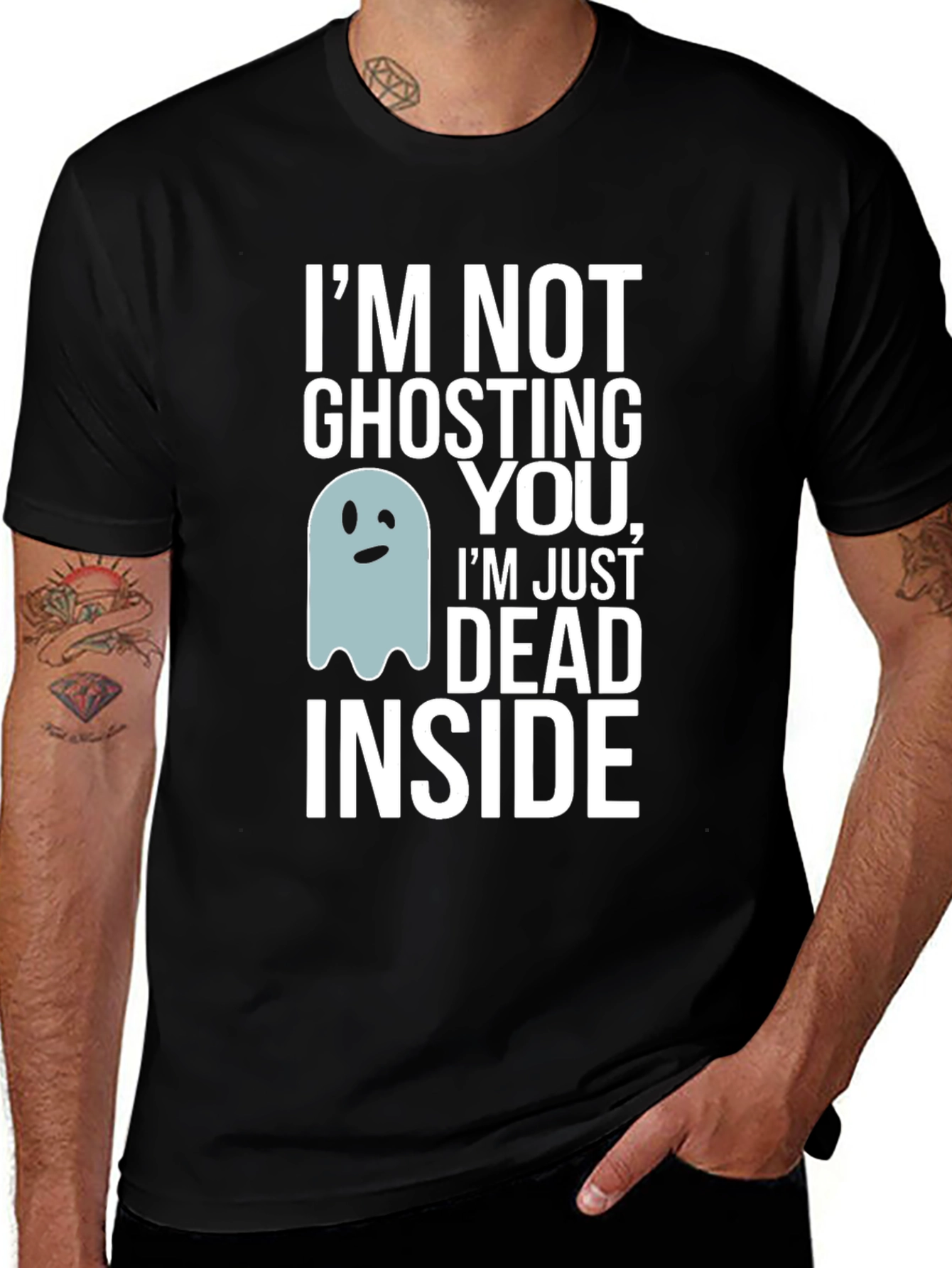 Variant 25 of Funny Ghosting You Dead Inside Graphic Tee