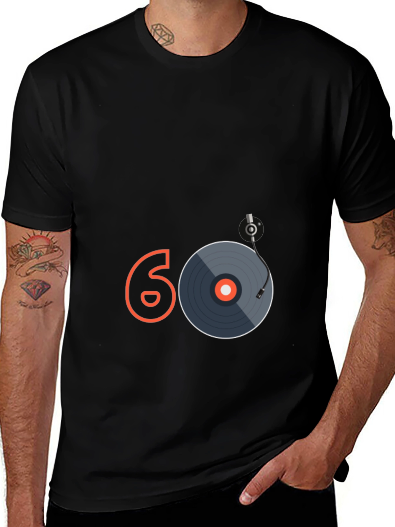 Variant 26 of Retro 60s Vinyl Record Graphic Tee