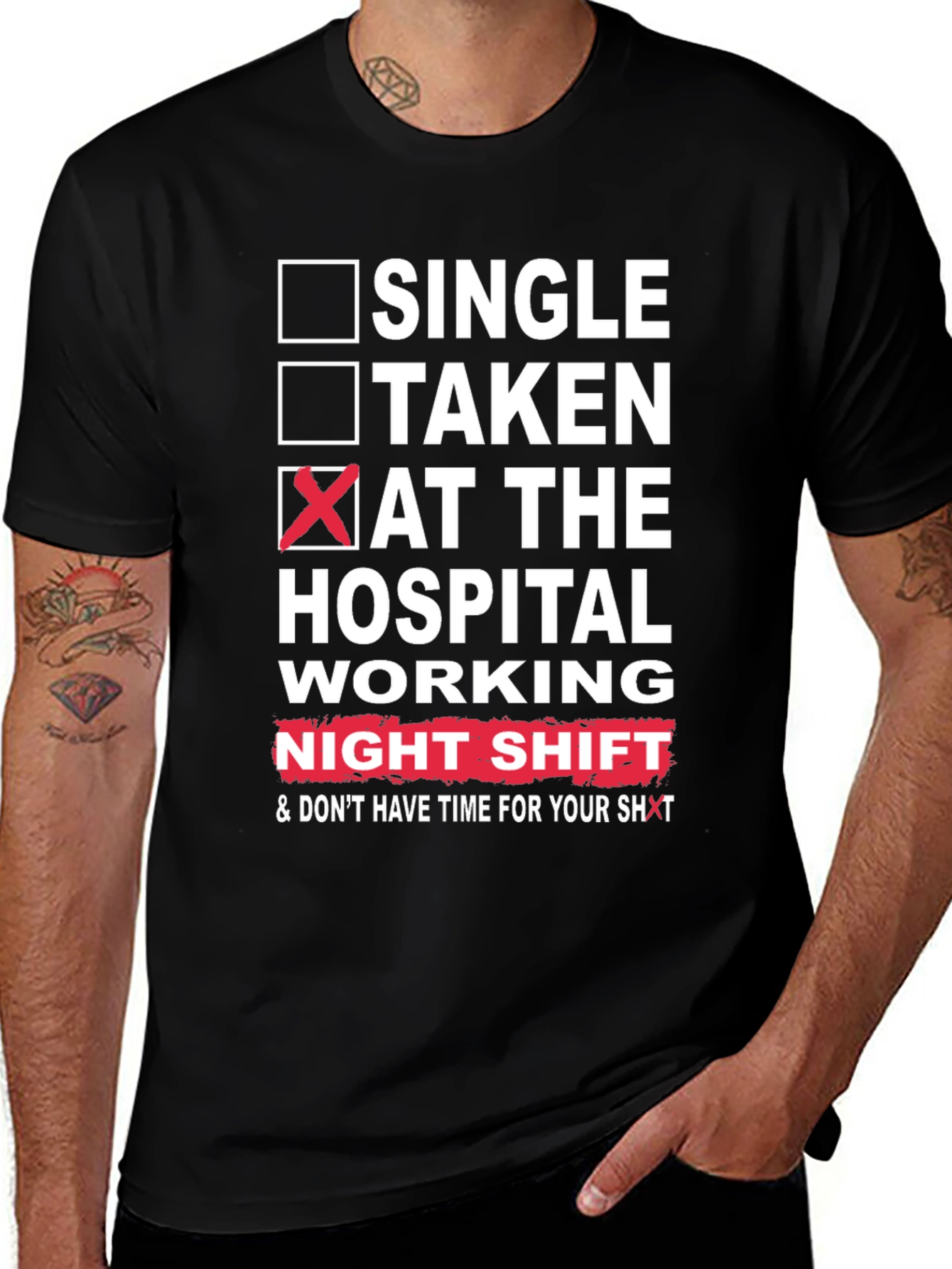 Variant 16 of Hospital Night Shift Graphic Tee