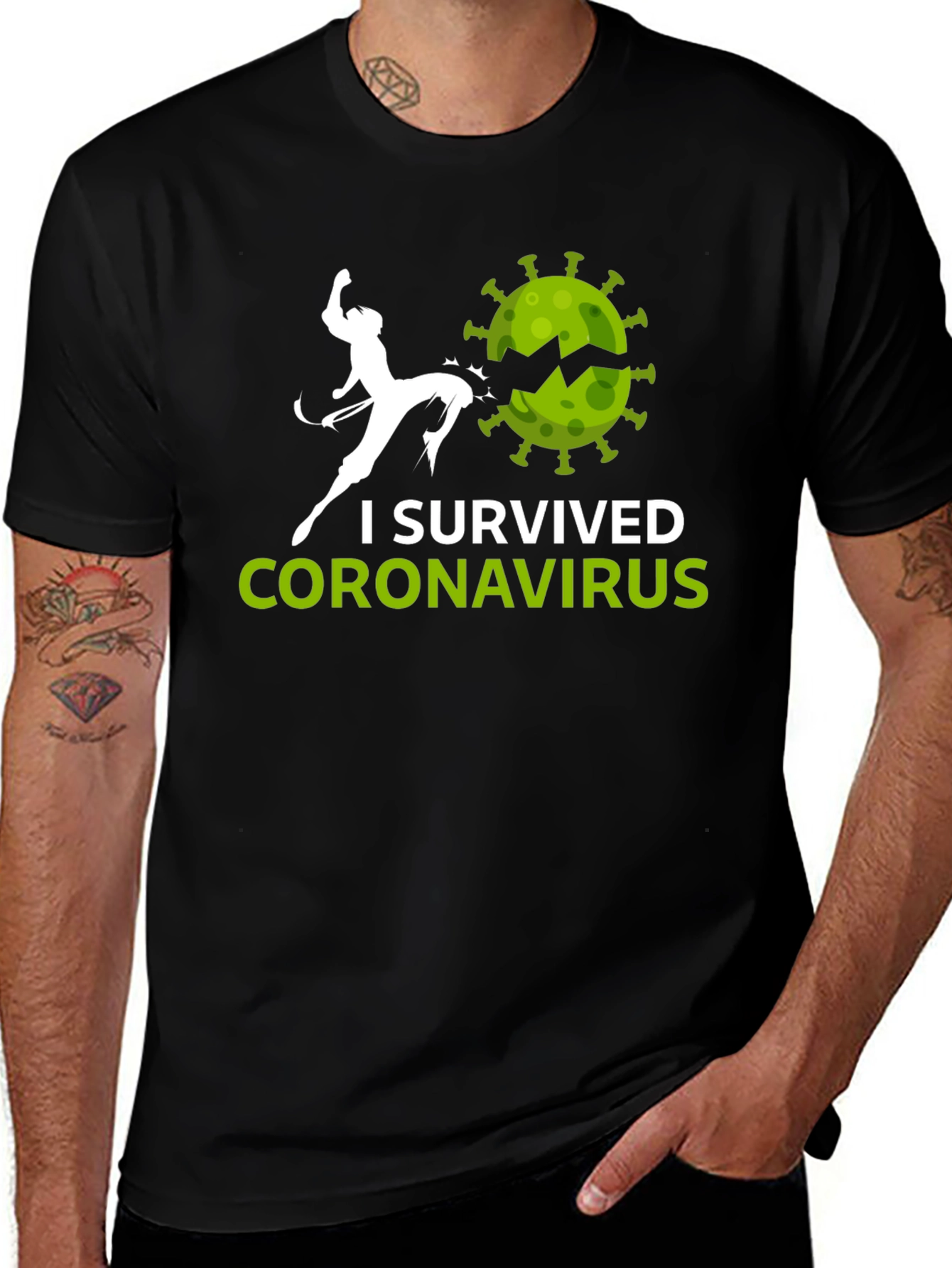 Variant 7 of I Survived Coronavirus T-Shirt