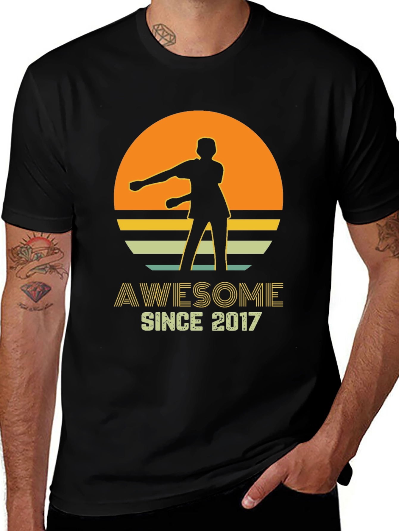 Variant 11 of Awesome Since 2017 Graphic T-Shirt