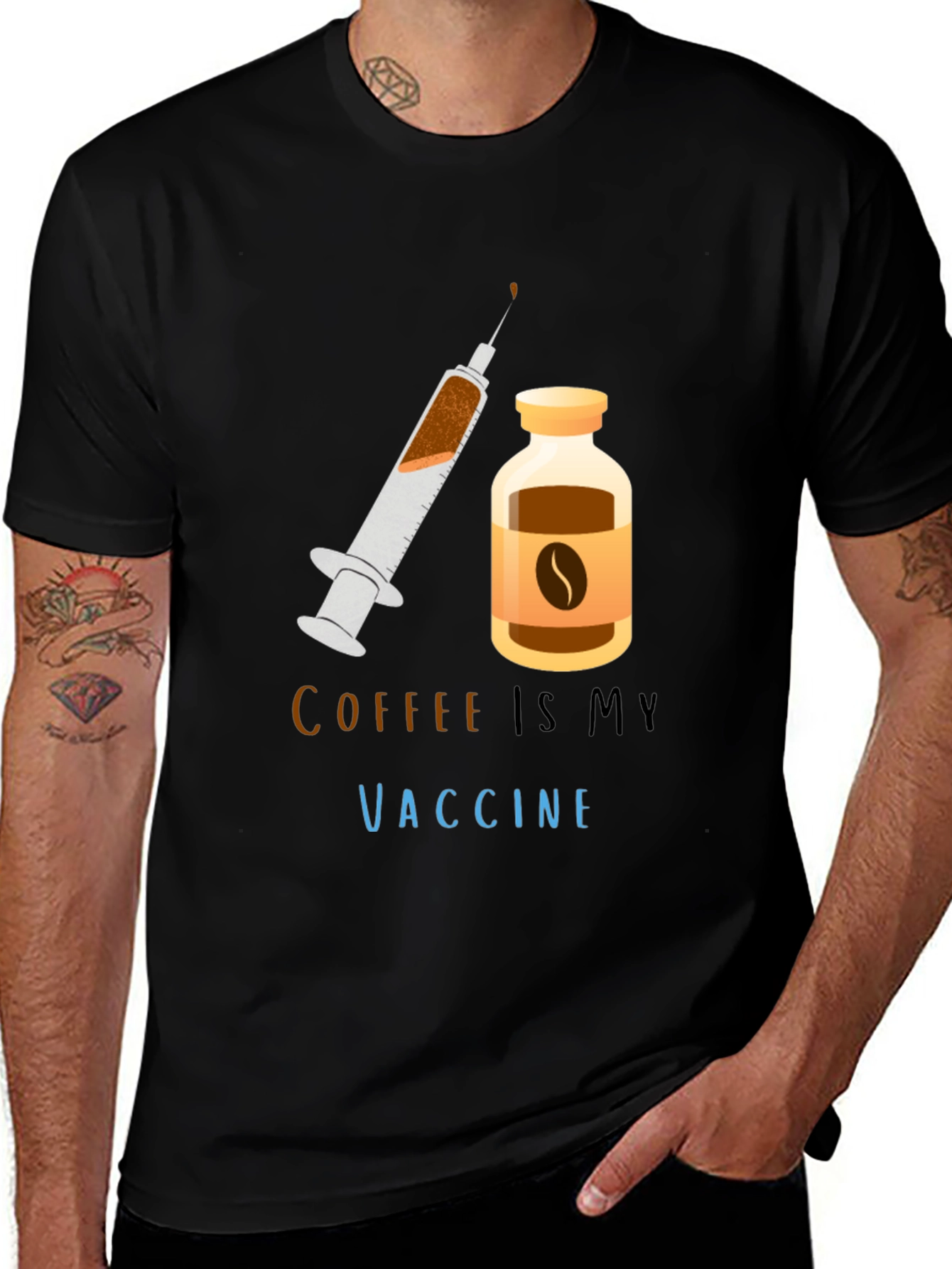 Variant 15 of Coffee Is My Vaccine T-Shirt