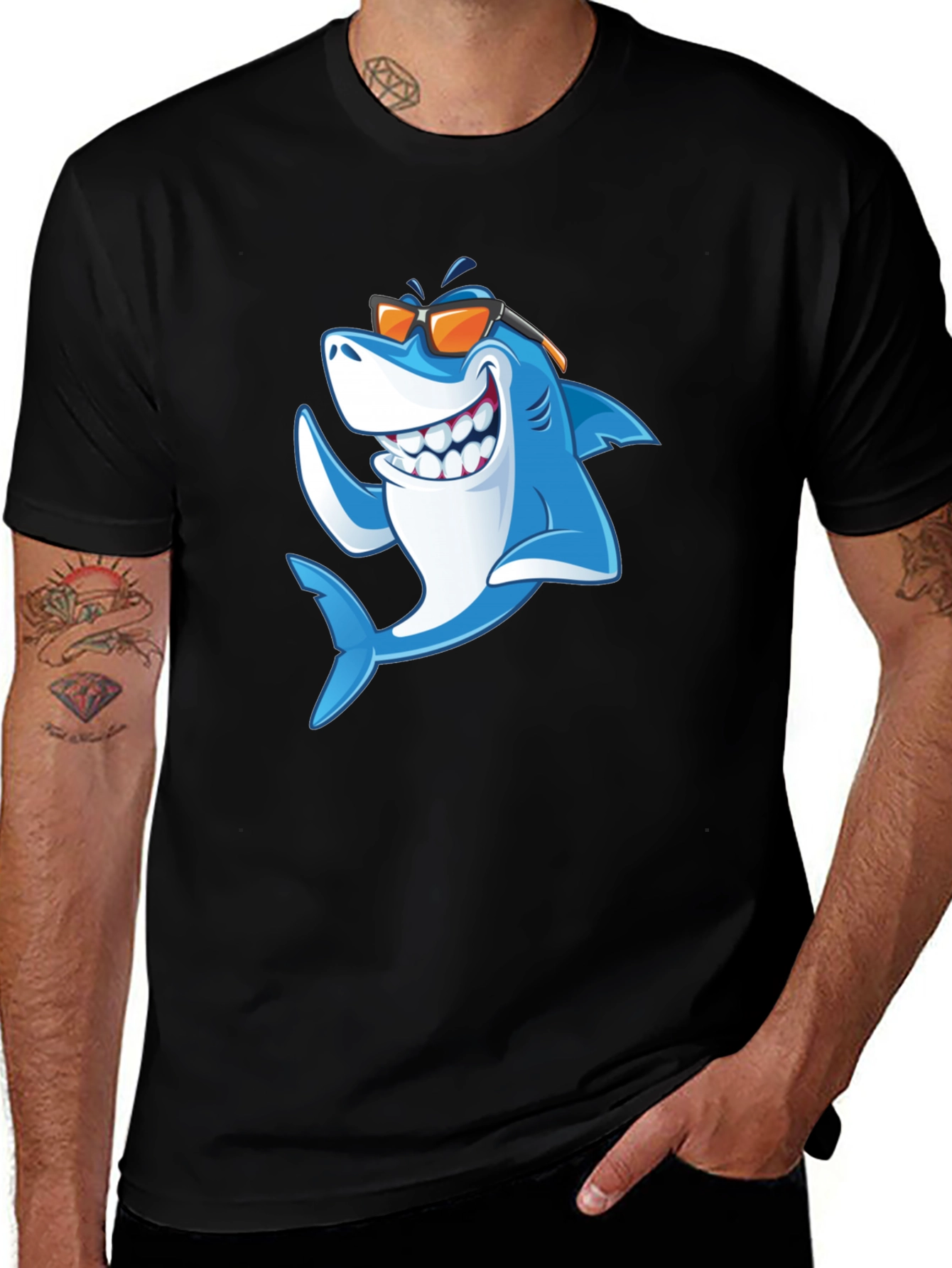Variant 13 of Cool Shark Graphic T-Shirt - Summer Fun!