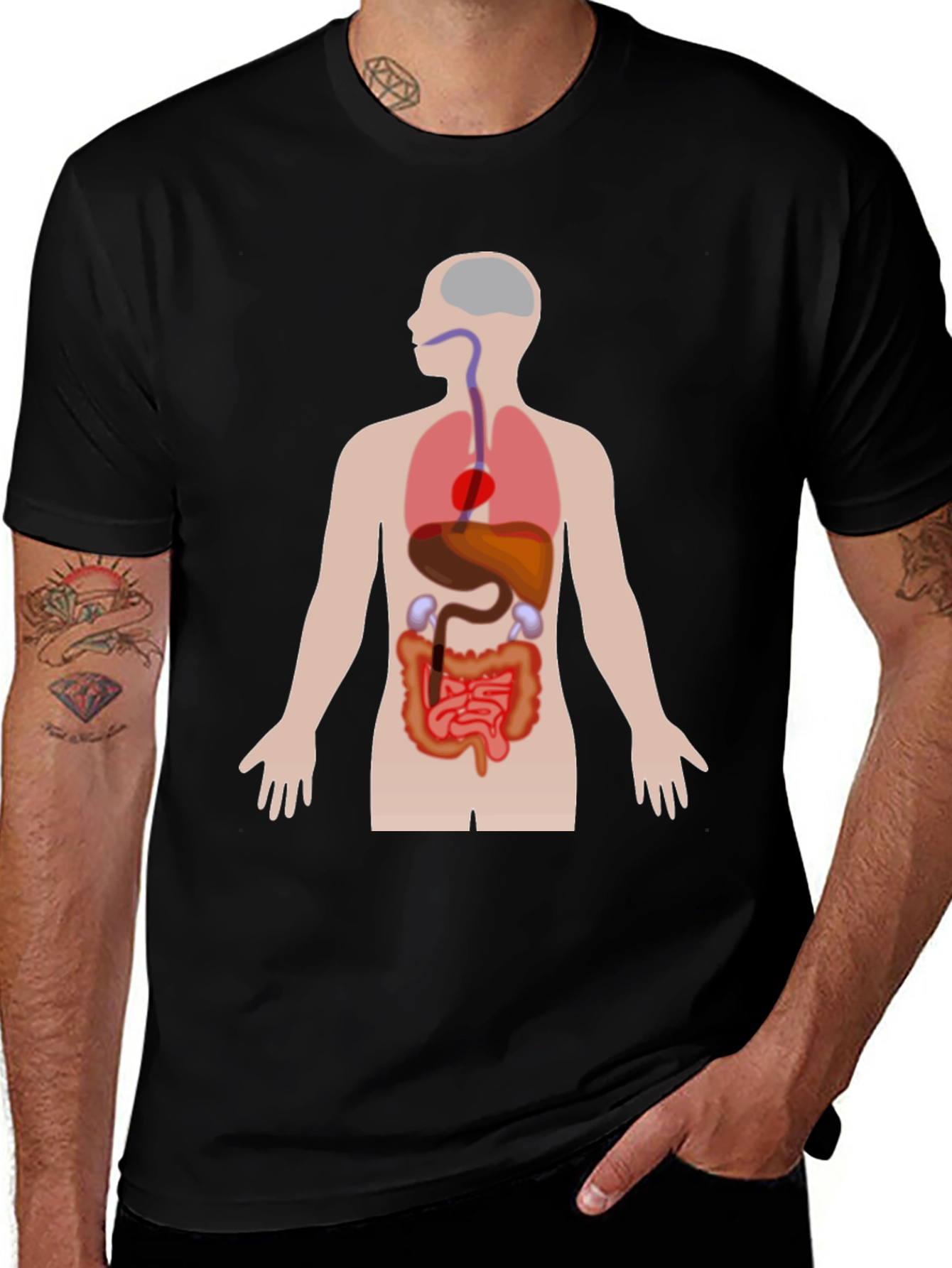 Variant 17 of Anatomy T-Shirt - Human Organs Graphic Tee