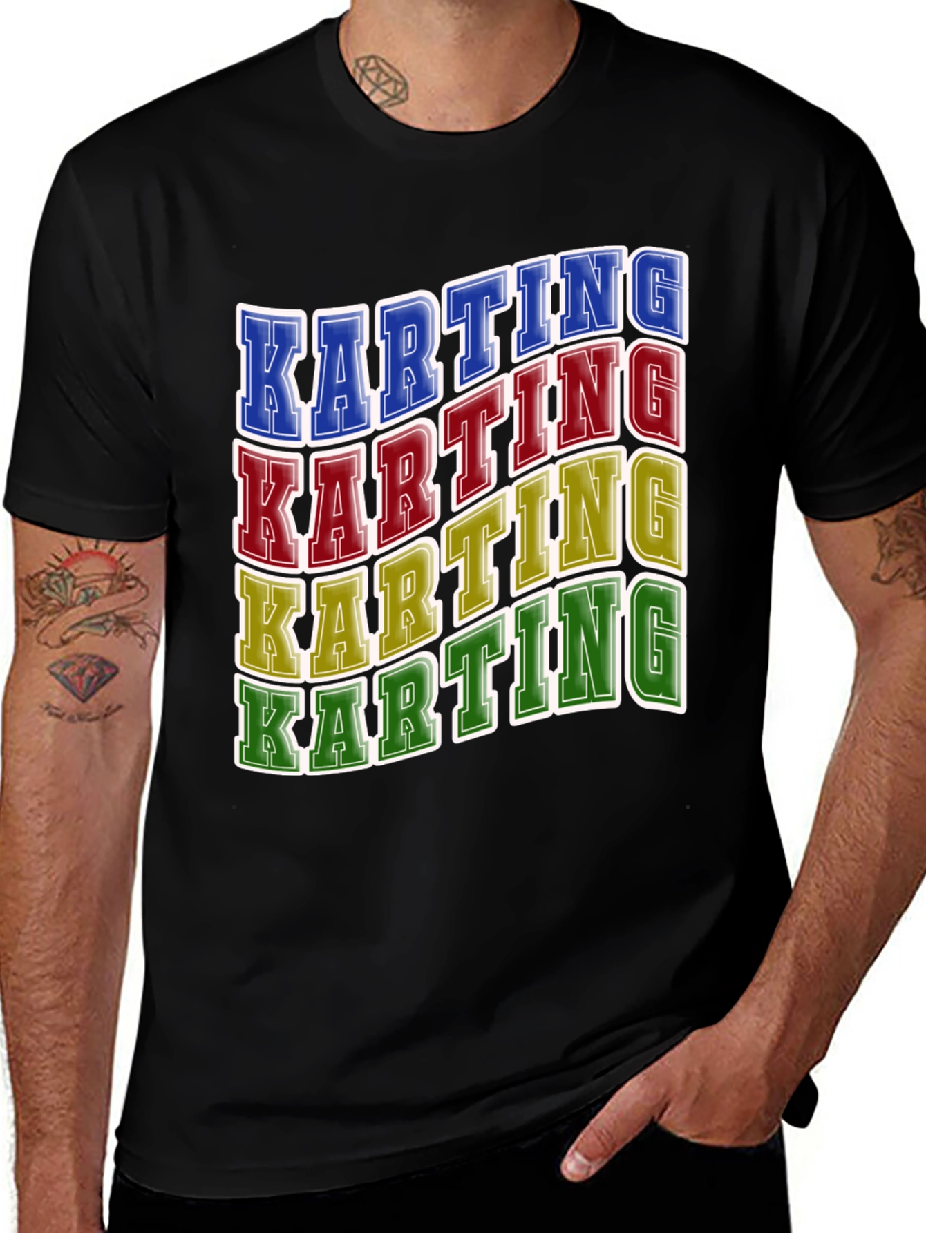 Variant 20 of Karting Graphic T-Shirt - Motorsport Racing Tee
