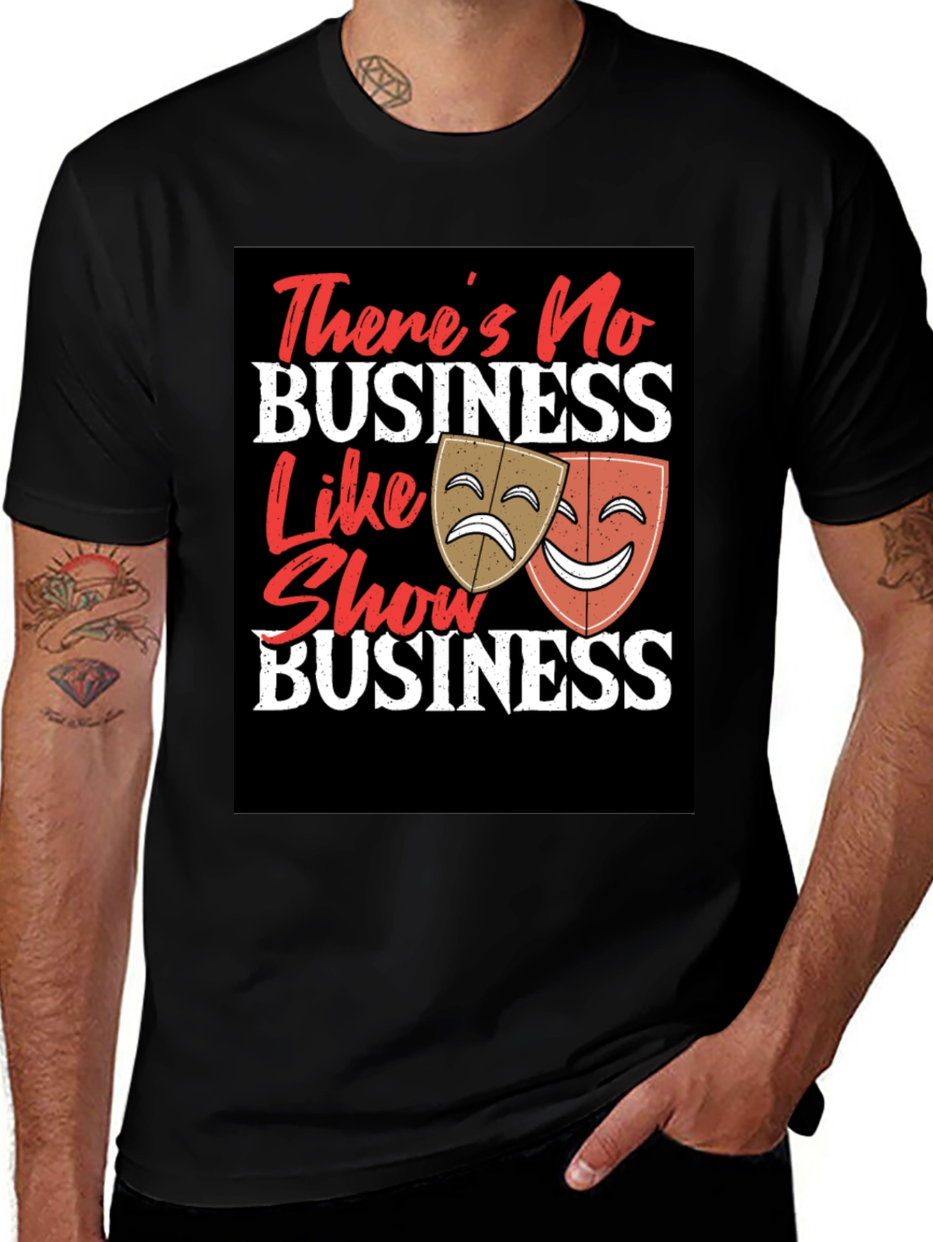 Show Business T-Shirt - Drama Masks