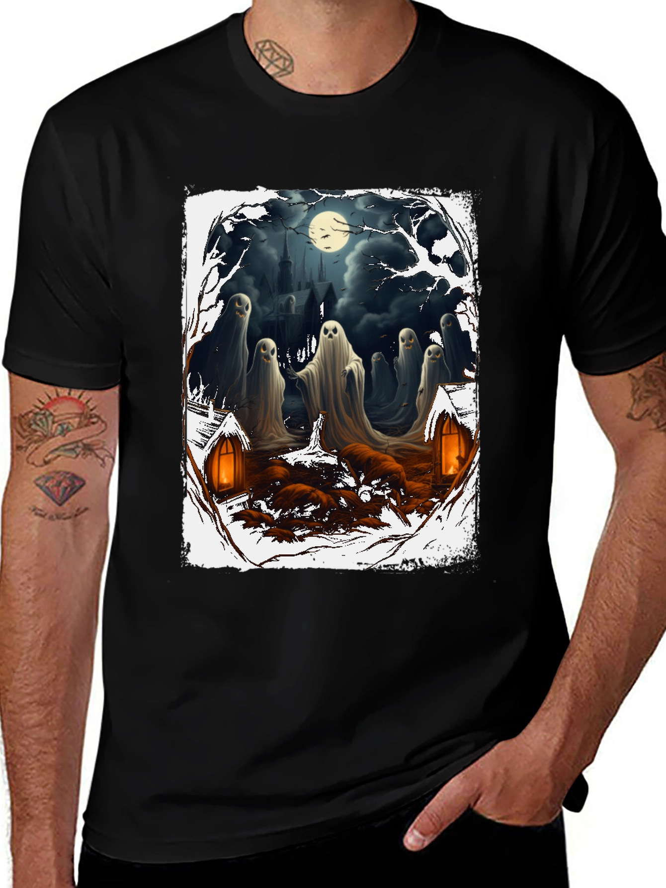 Variant 23 of Halloween Ghosts T-Shirt