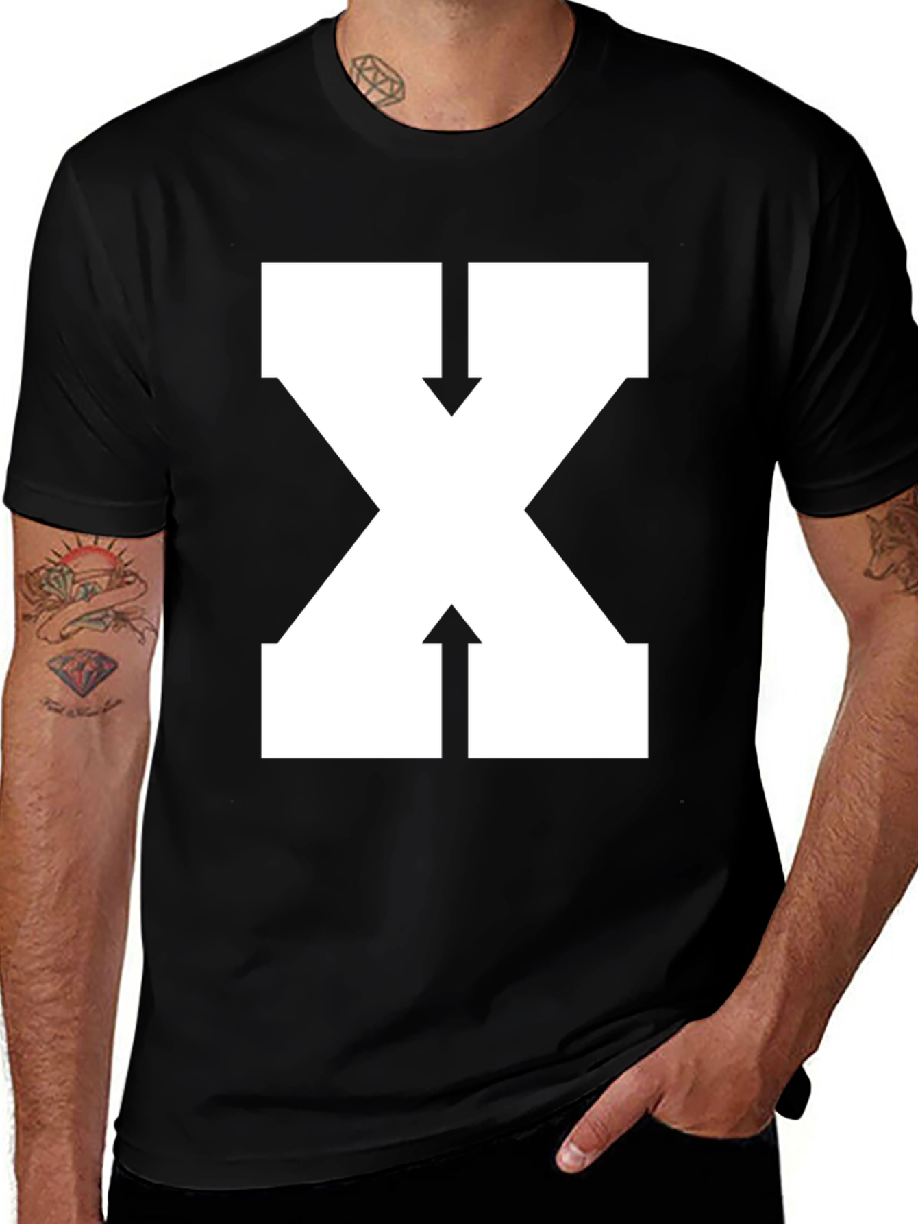 Variant 22 of Arrow X Graphic T-Shirt - Bold Design