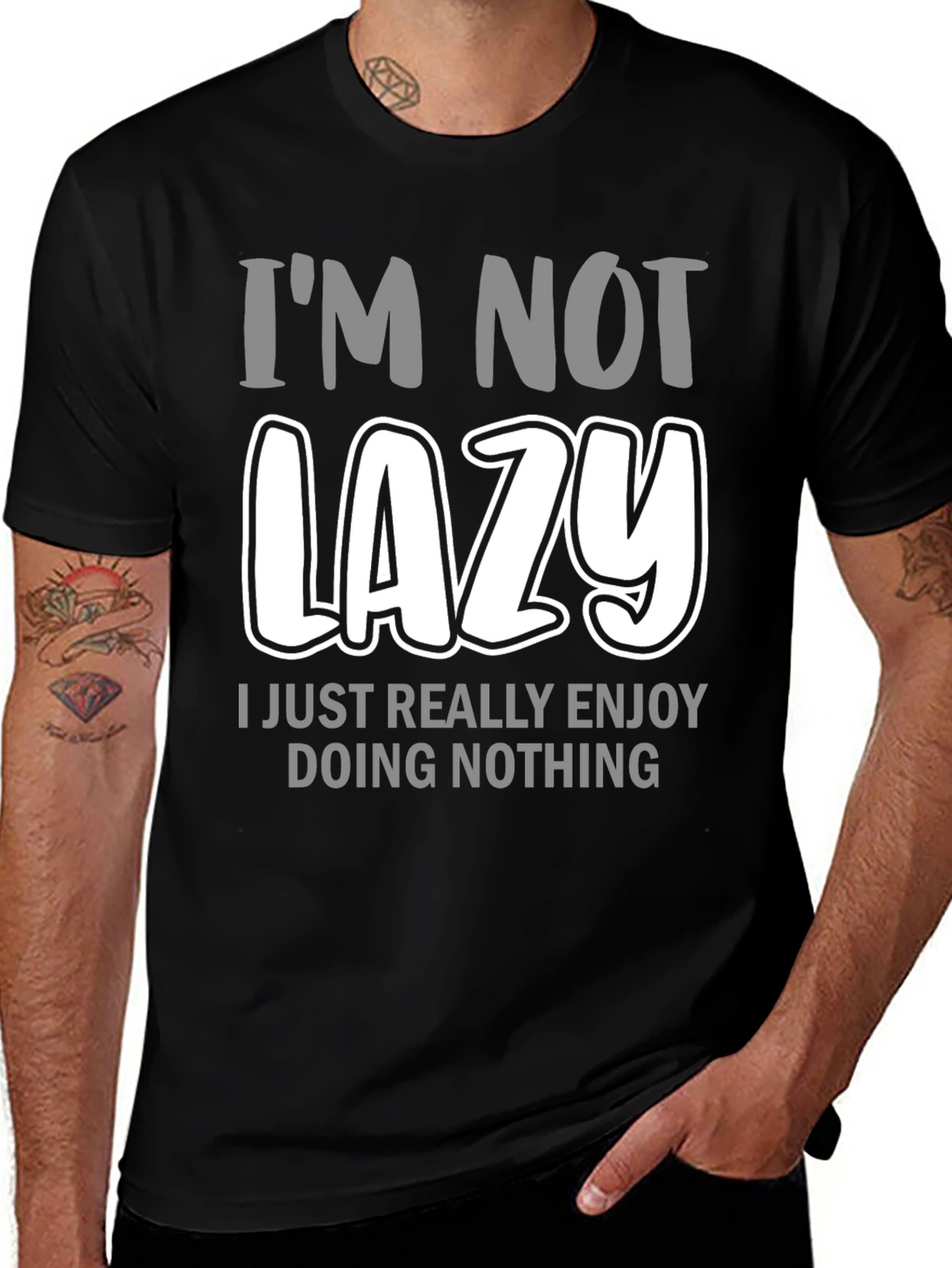Variant 12 of I'm Not Lazy Graphic Tee