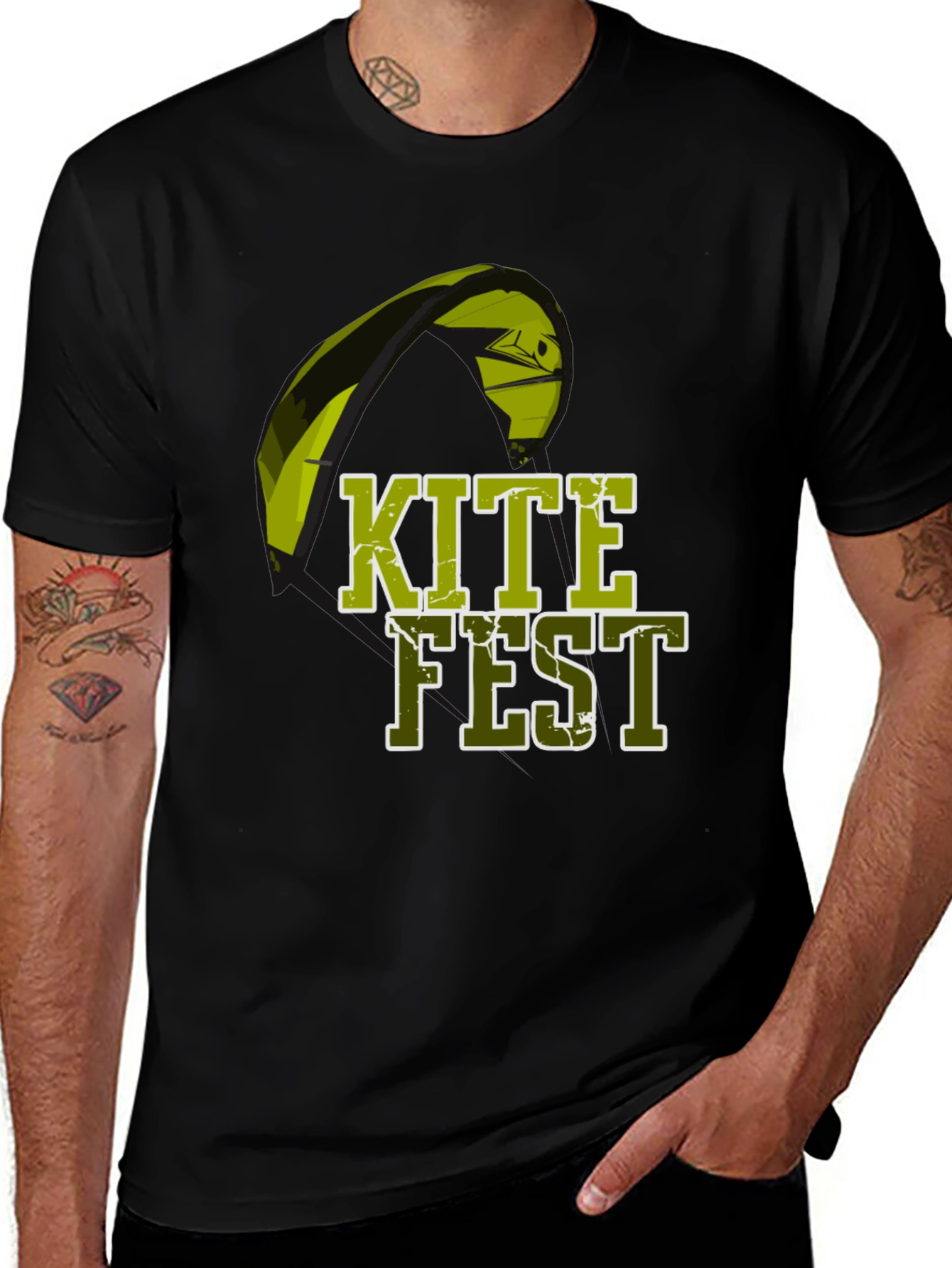 Kite Fest Black T-Shirt