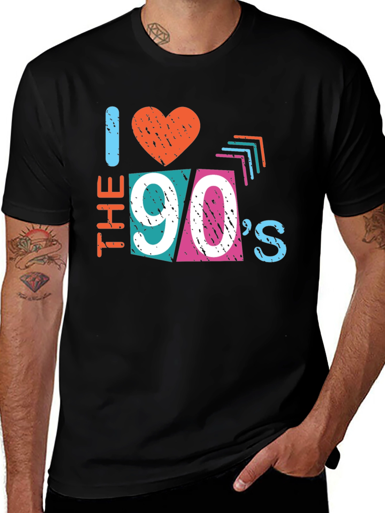 Variant 19 of I Love the 90's Retro Graphic T-Shirt