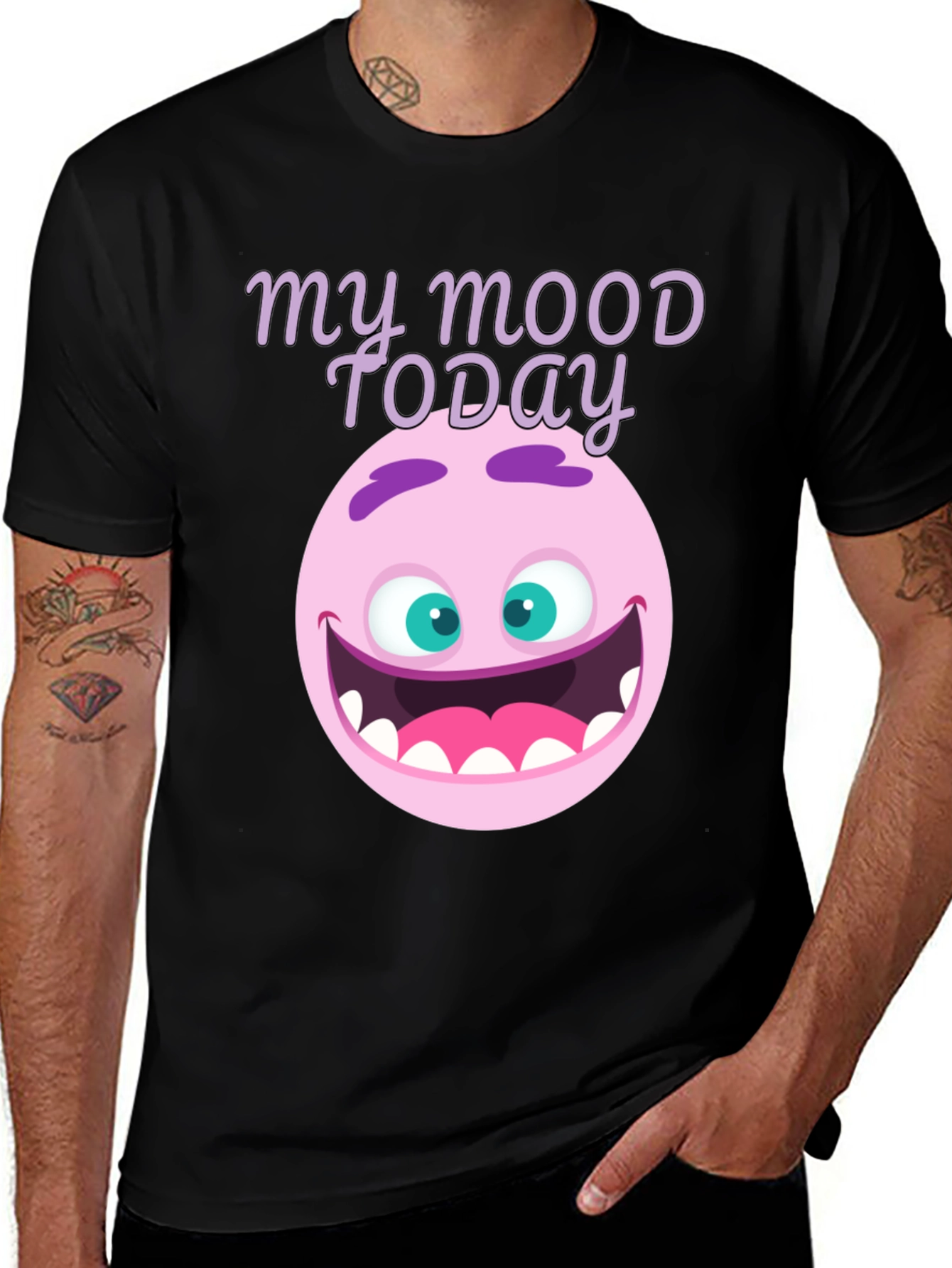 Variant 26 of Funny Mood Today Graphic T-Shirt