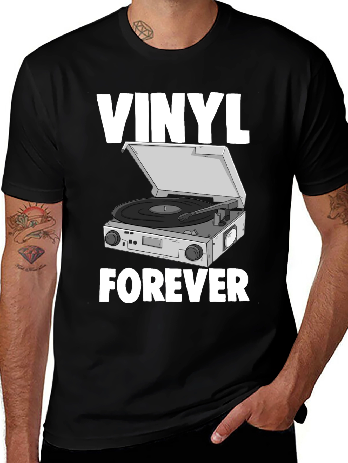 Variant 21 of Vinyl Forever Graphic T-Shirt - Music Lover Tee