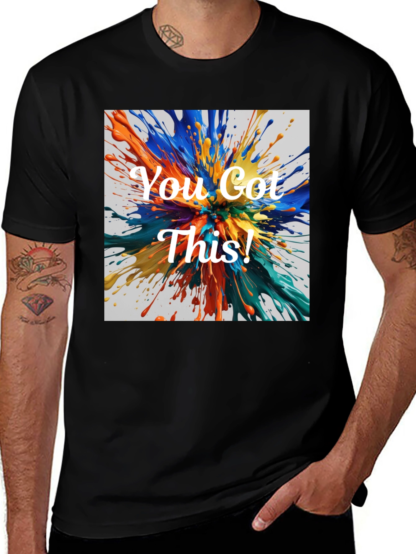 Variant 13 of You Got This! Abstract Splash T-Shirt