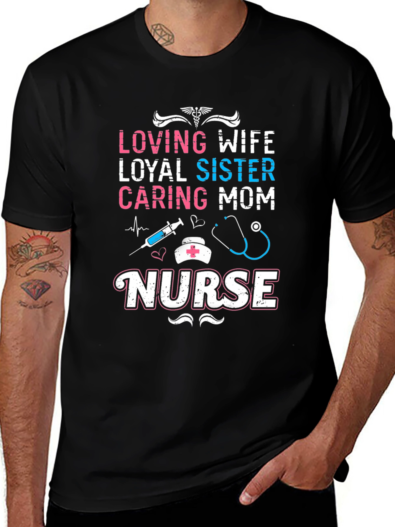 Variant 8 of Loving Wife Nurse T-Shirt