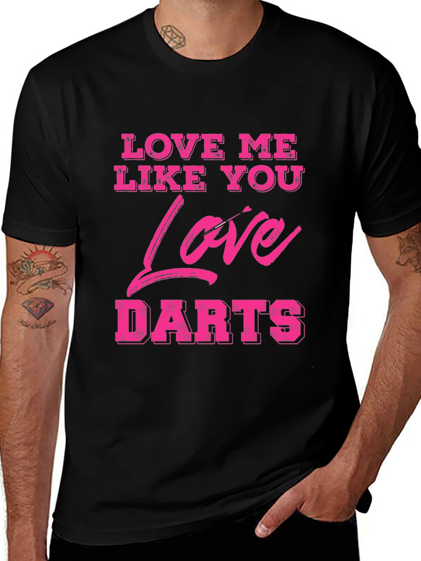 Variant 11 of Love Me Like You Love Darts Graphic Tee